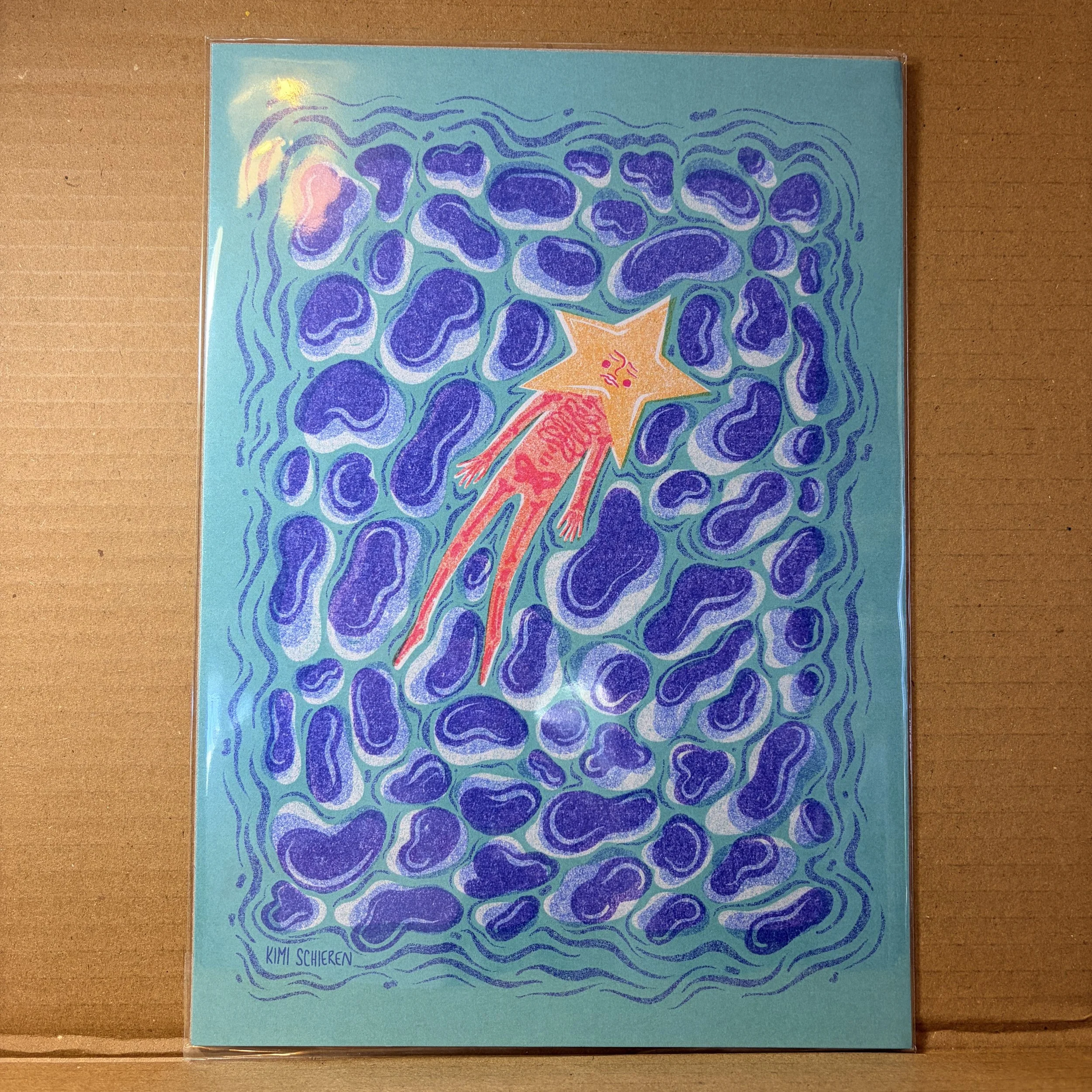 Floating star man