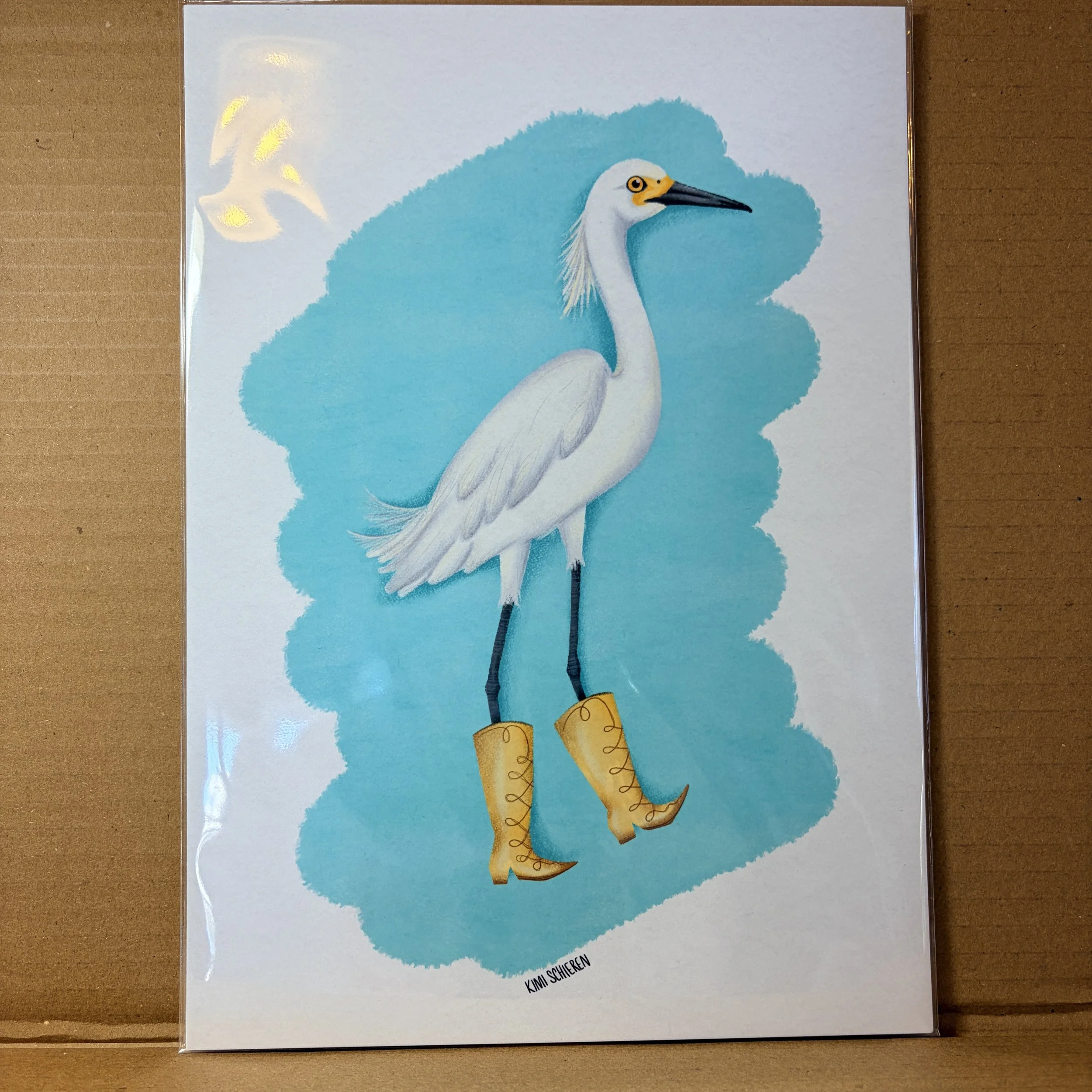 Heron in boots