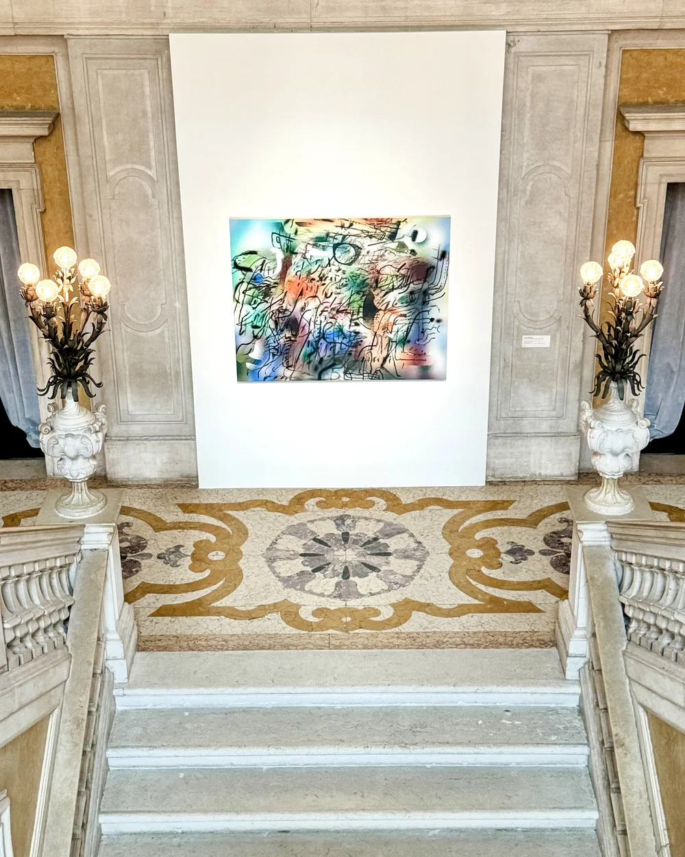   Ensemble  by Julie Mehretu at Palazzo Grassi in Venice, Italy.  