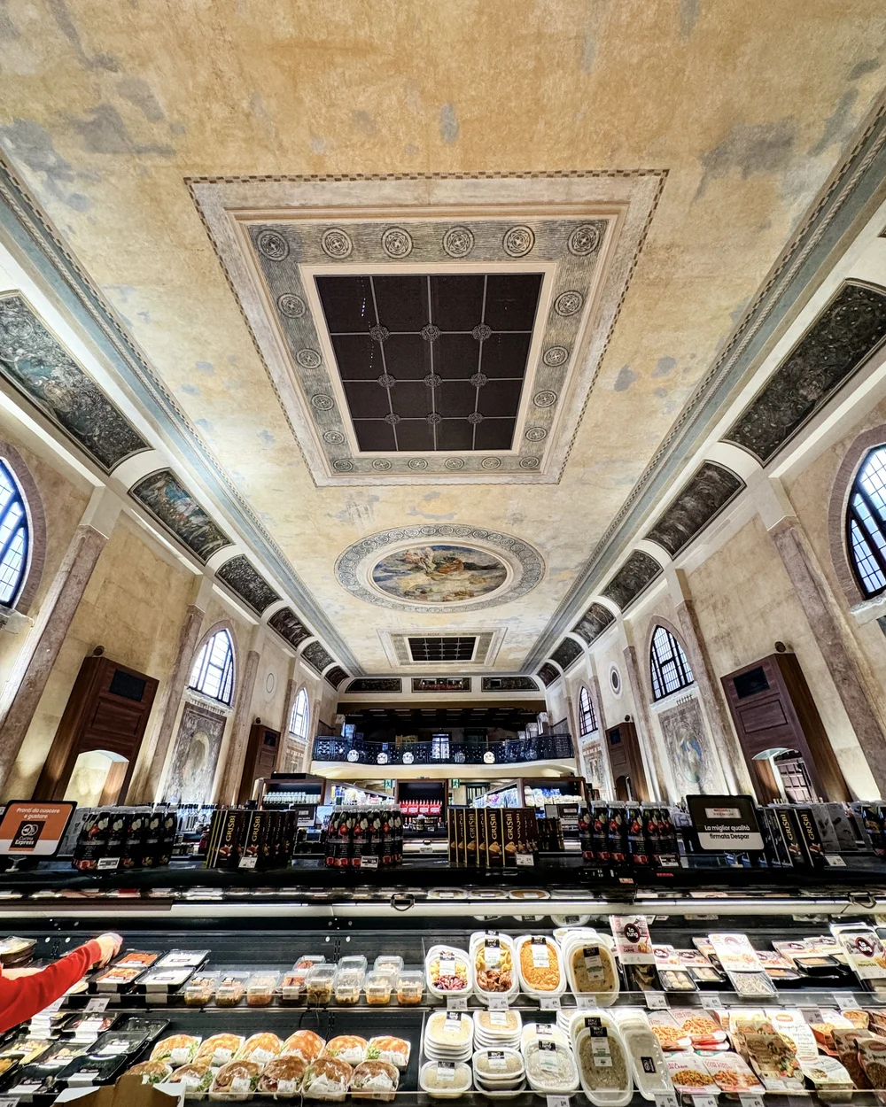   The Allegory of the Glory of Italy  is the main fresco in Despar Teatro Italia, a Supermarket in Venice, Italy. 