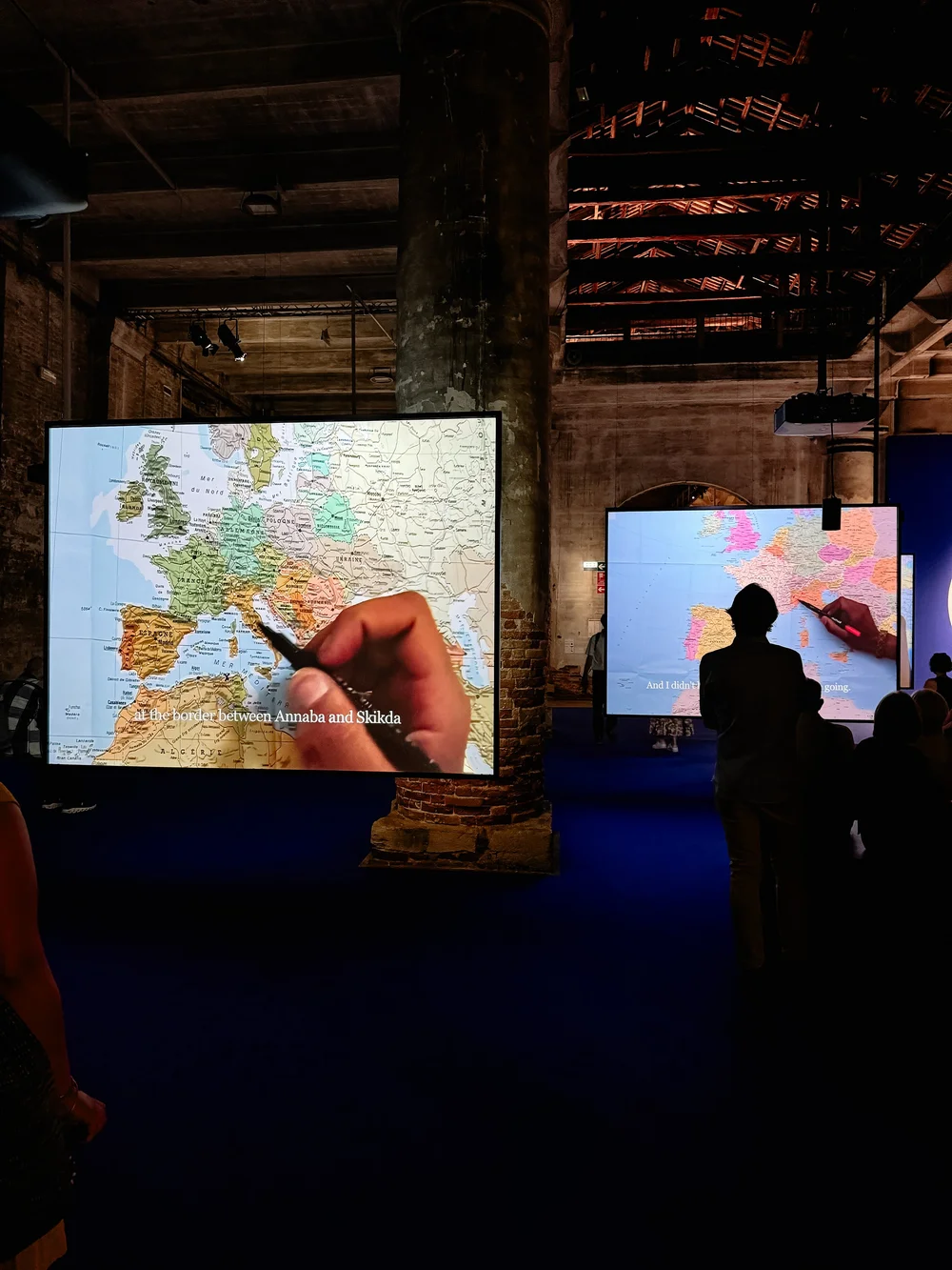   The Mapping Journey Project  by Bouchra Khalili at the Venice Biennale. 