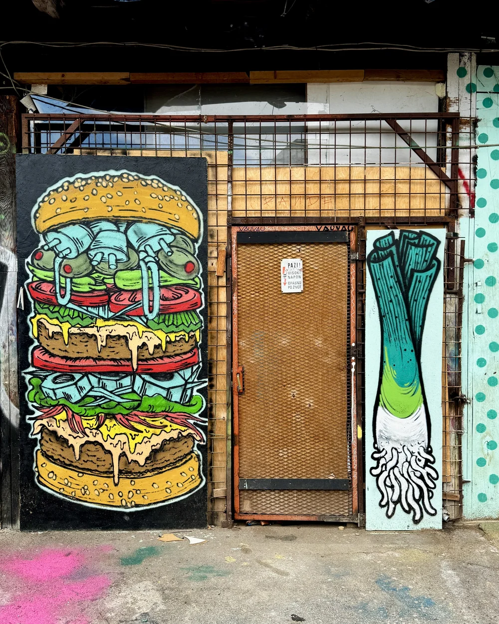  Street art at ACK Attack in Zagreb, Croatia.  