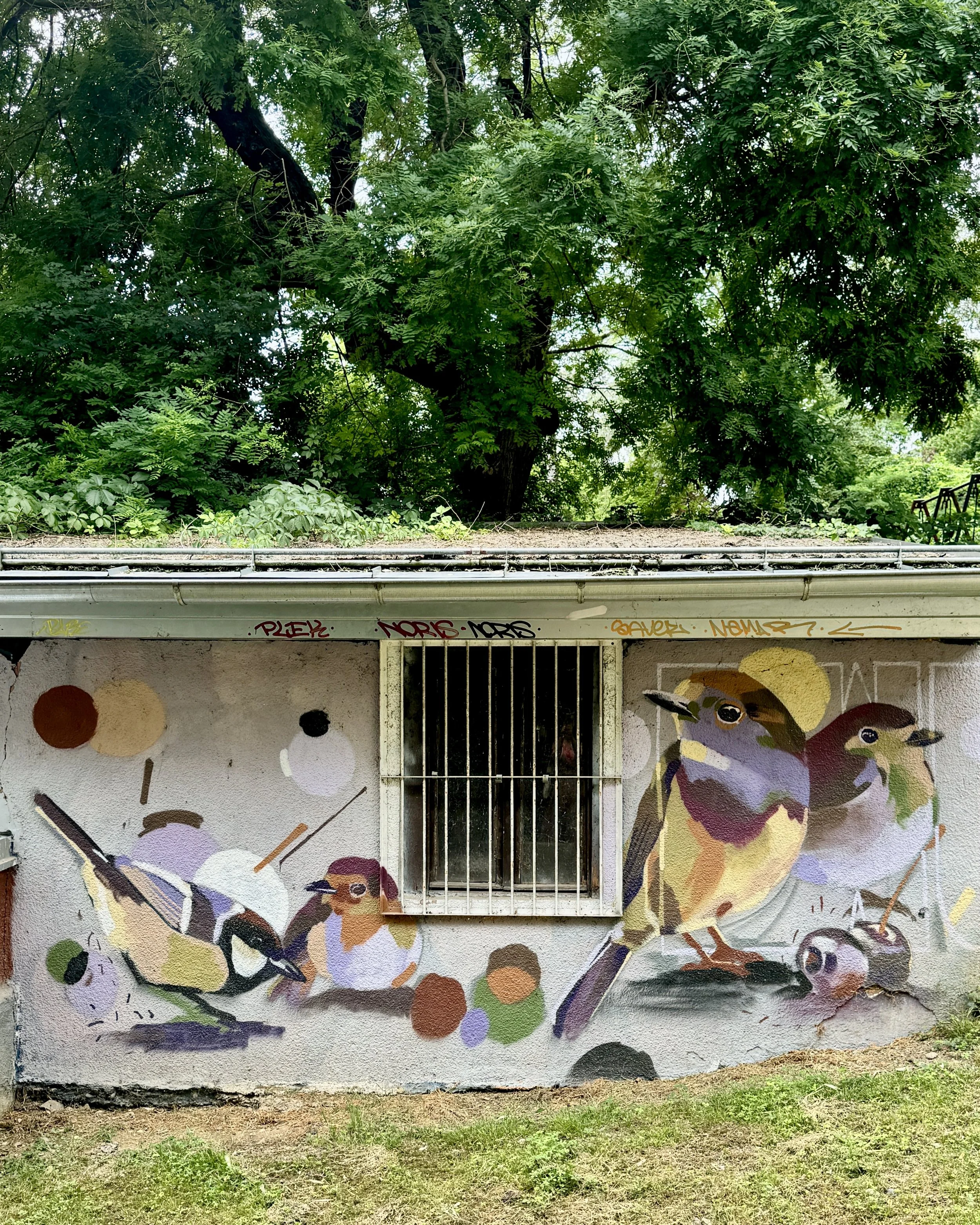 Mural near the exit of Gric Tunnel in Zagreb.