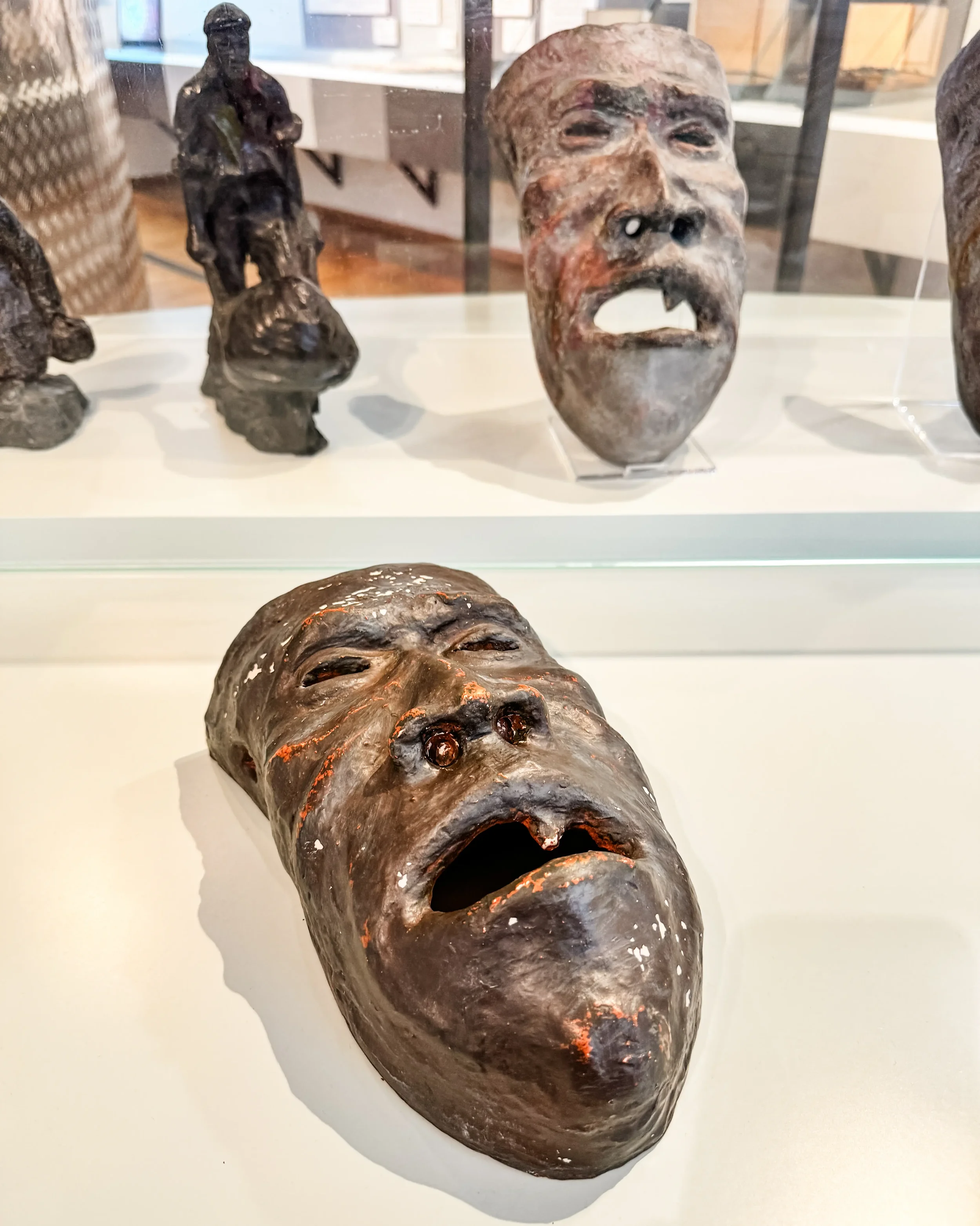 Sculptures at The Typhlological Museum in Zagreb, Croatia