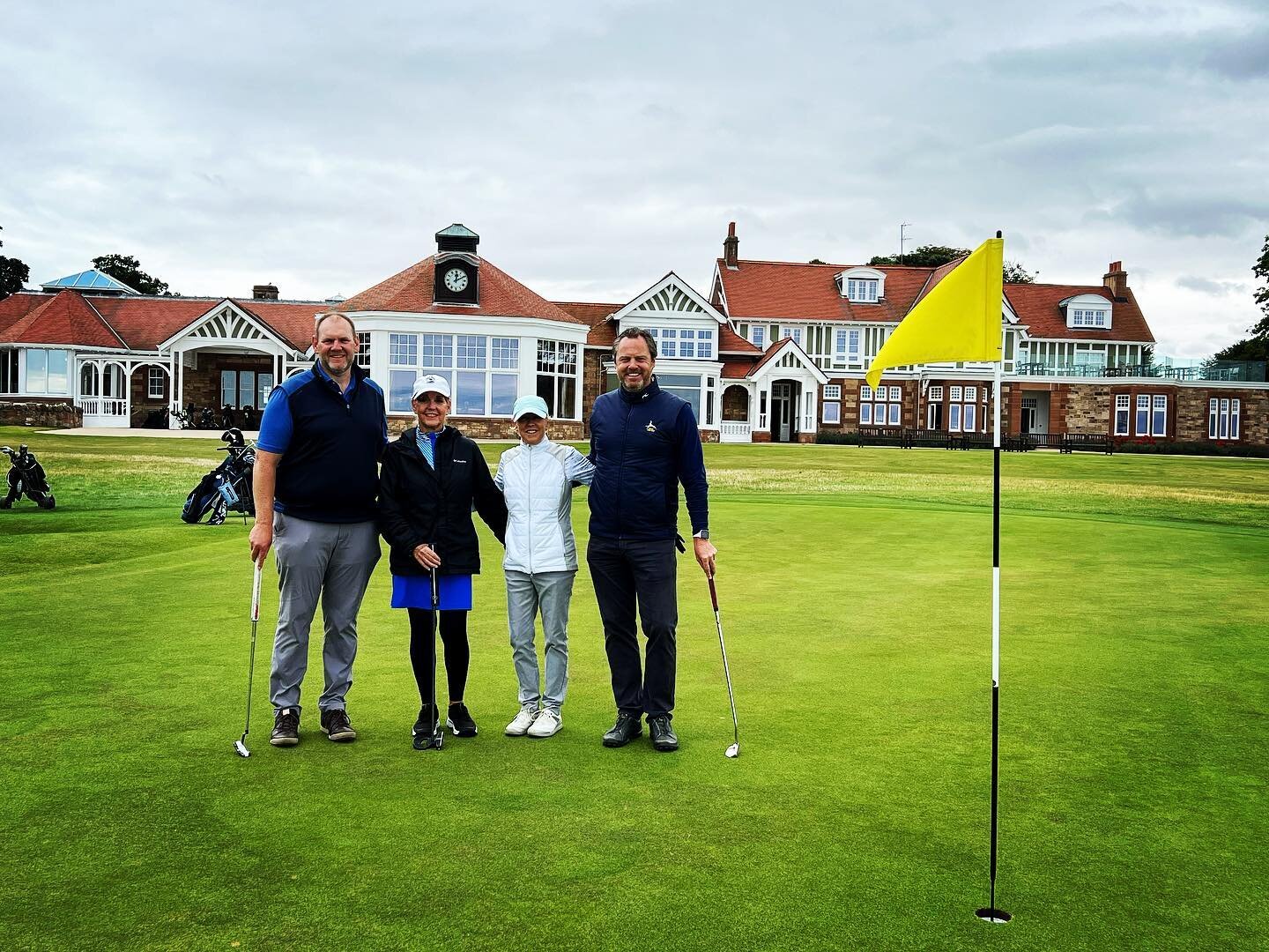 Andy and I were delighted to play with two of our guests Kris and Kim at Muirfield. We enjoyed a full day of golf with 18 holes of fourball in the morning , a top notch lunch and 18 holes of foursomes in the afternoon. One of the best days in golf! ?