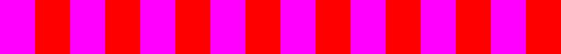 Red and magenta clash heavily