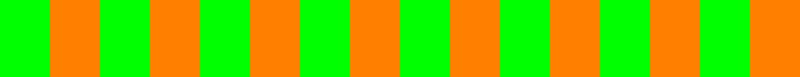 Orange and green vibrate and look unsettling in combination