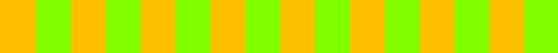 Yellow-orange and yellow-green vibrate