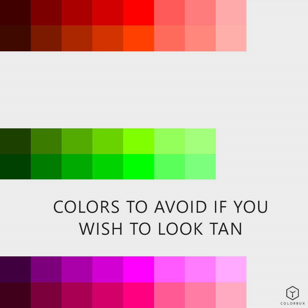 Clothing Colors That Make You Look Tan — COLORBUX