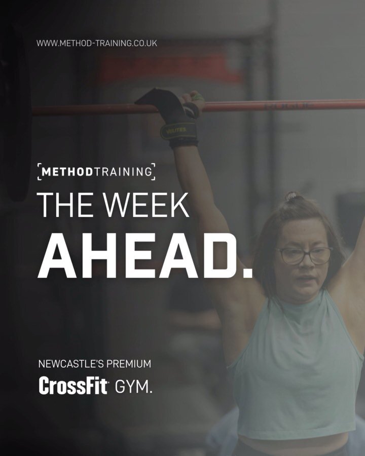 Your week ahead at Method Training. 

Swipe to see what&rsquo;s in store for the upcoming week &lt;&lt;&lt;&lt;