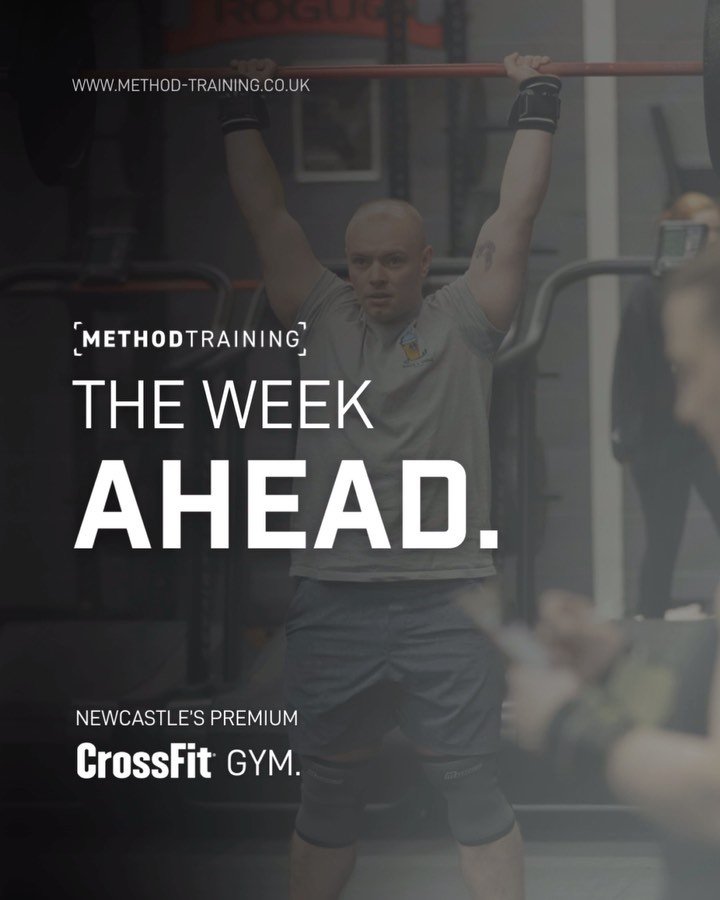 Your week ahead at Method Training. 

Swipe to see what&rsquo;s in store for the upcoming week &lt;&lt;&lt;&lt;