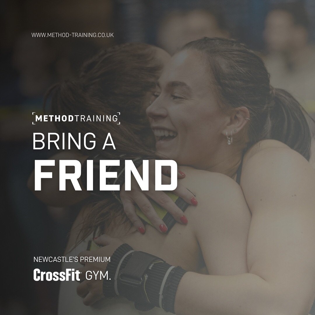 💥Bring a friend week💥

Between Tuesday 7th May until Tuesday 14th May invite your friends, family and coworkers to join in on a session with you at any time of day and introduce them to a CrossFit class. 

This is your chance to inspire, motivate a