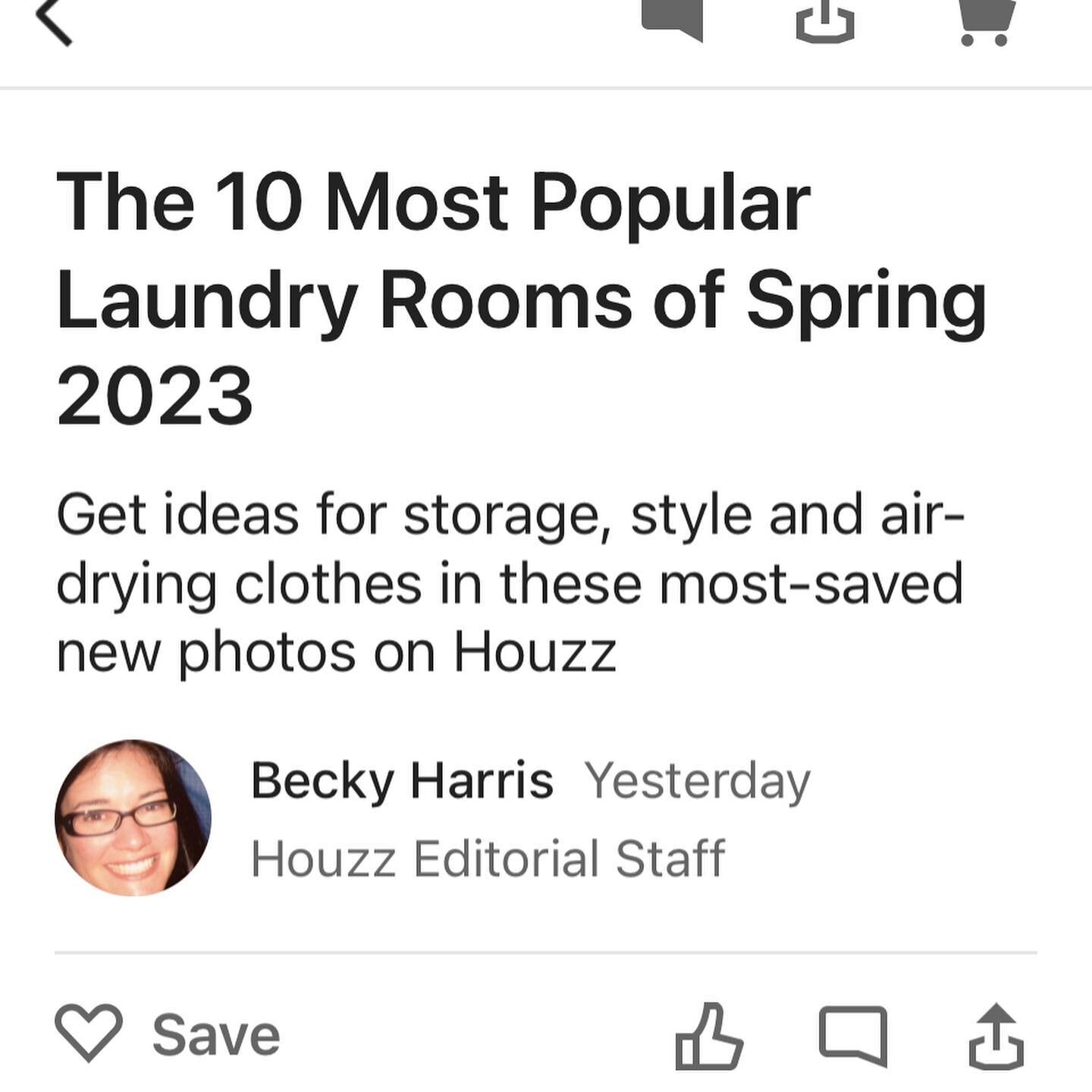 Thank you @houzz for featuring our #BlackCroweModernFarmhouse project in &ldquo;The 10 Most Popular Laundry Rooms of Spring 2023!&rdquo; 

Click below to read the full article and for some great laundry room inspo! 

bit.ly/3PGCMzB
.
.
.
#holleyandco