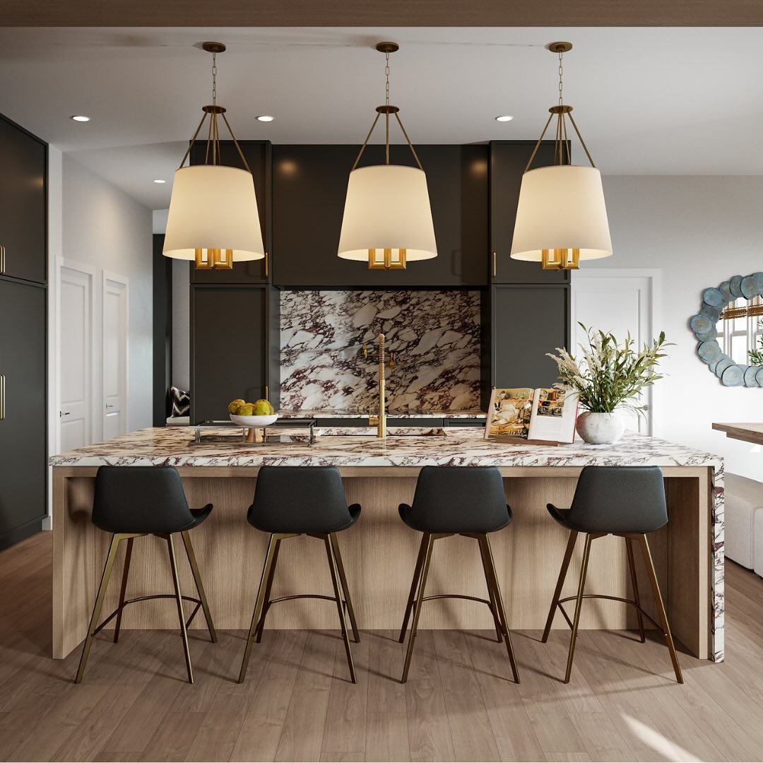 I love when my clients aren&rsquo;t afraid to go BOLD! With the perfect amount of movement in the stone, mixed with black and oak cabinetry, we created maximum impact! 🖤
.
.
.
#holleyandcompanyid #hcid #interiordesign #interiordesignersofinsta #hous