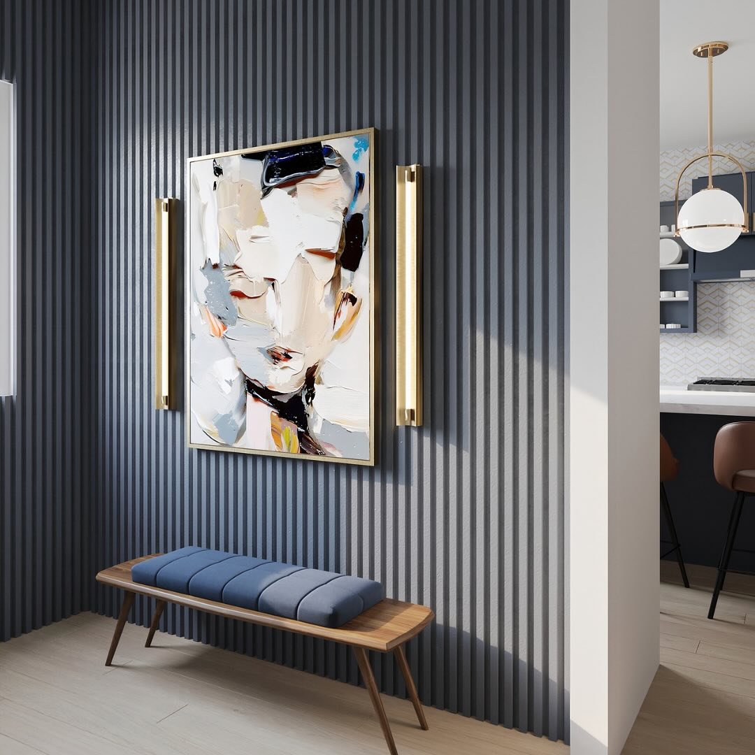 Like this beautiful art by @mesonart_com - make a statement when you enter the room.
.
.
.
#holleyandcompanyid #hcid #interi&oslash;rdesigner #designingcoasttocoast #foyer #foyerdesign #wallart #art #artstatement #design #interiors #luxuryliving #int