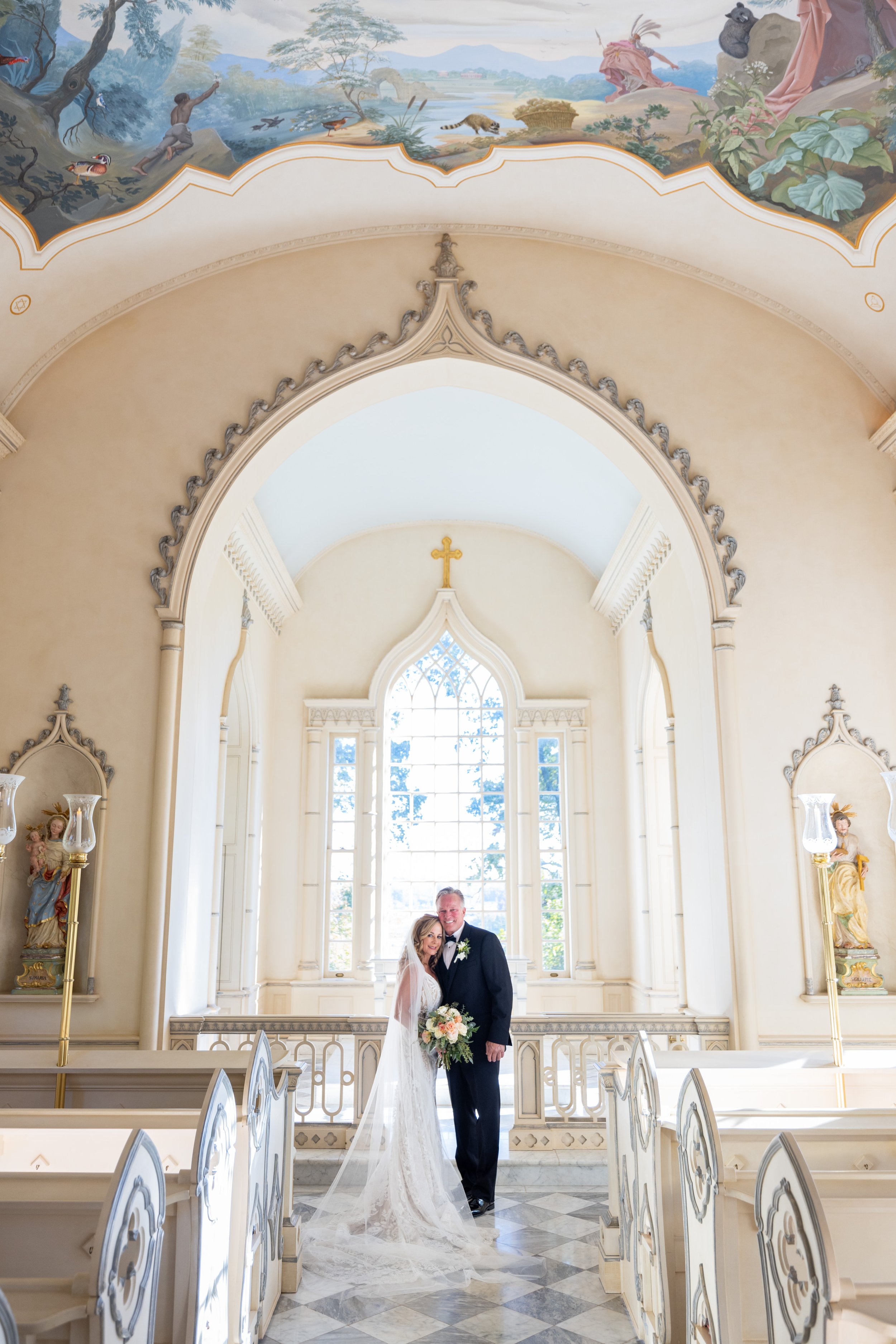 Charlottesville Winery Wedding Trump Winery Chapel Couple