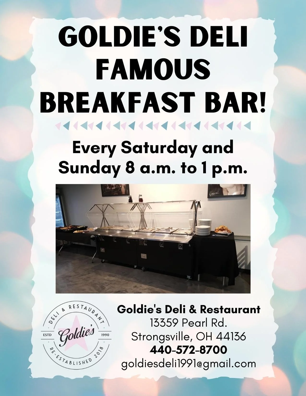 Menu — Goldie's Deli