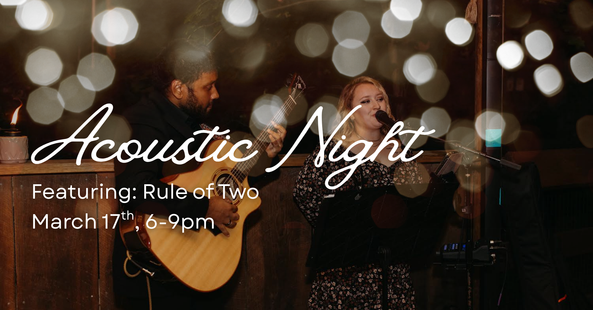Live Music - Rule of Two Acoustic Duo