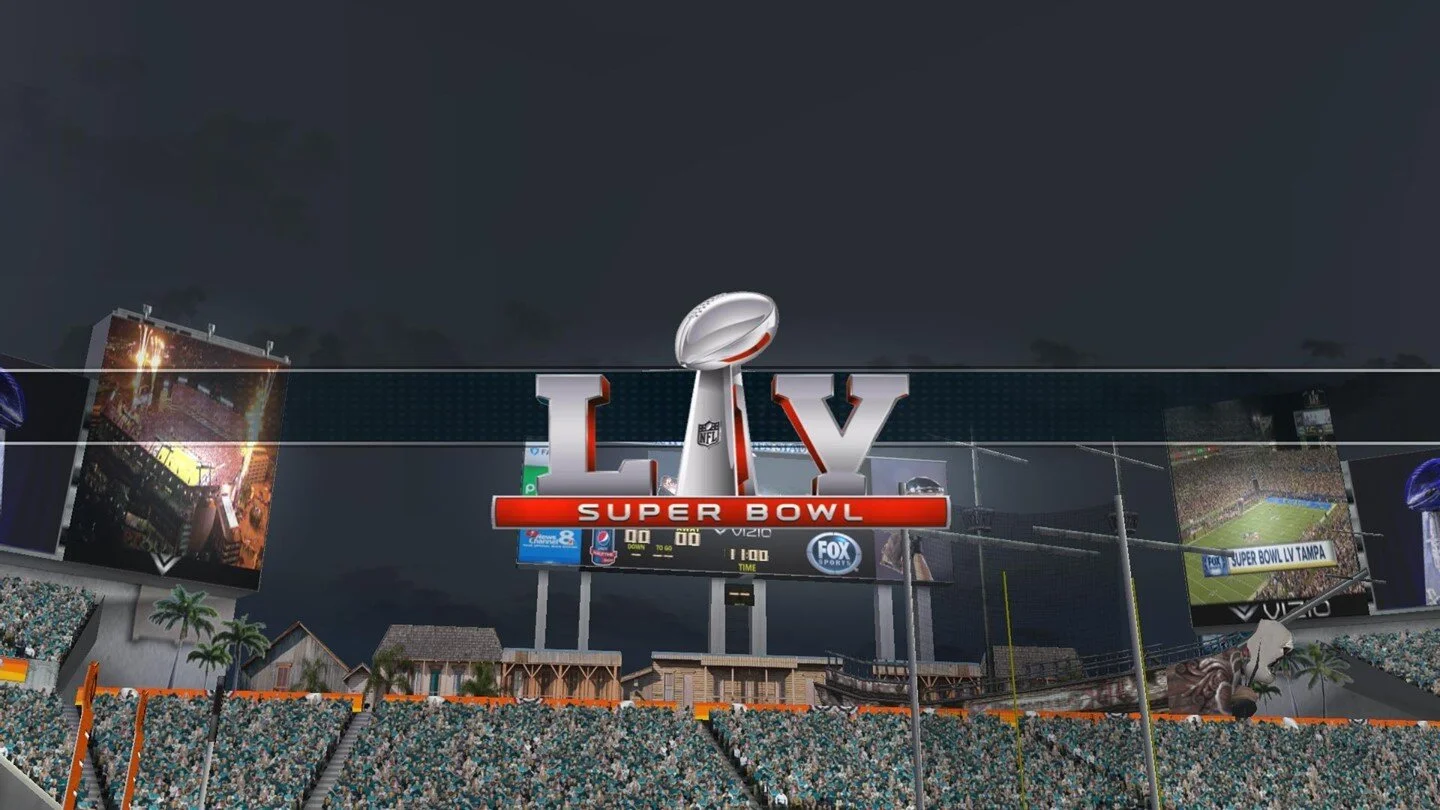 Remember we will be open from 9:30 showing the Super Bowl live and loud! #superbowllv