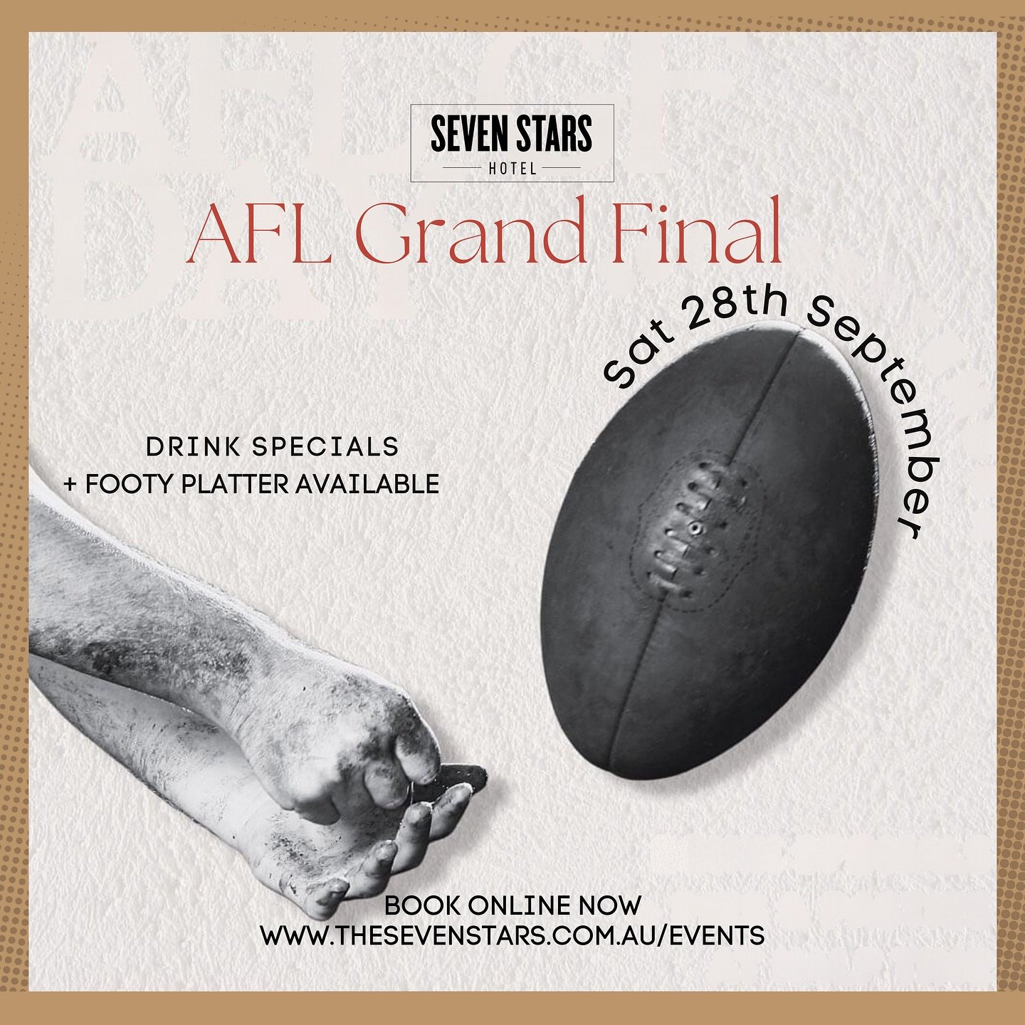 🏉It&rsquo;s the biggest day of the sporting calendar and it&rsquo;s finally upon us. AFL Grand Final 2024. 

Book now to secure your spot at the Stars for groups from 2 to 20!
Bookings are $150 (per table, not person) and include 10 drinks and a Foo