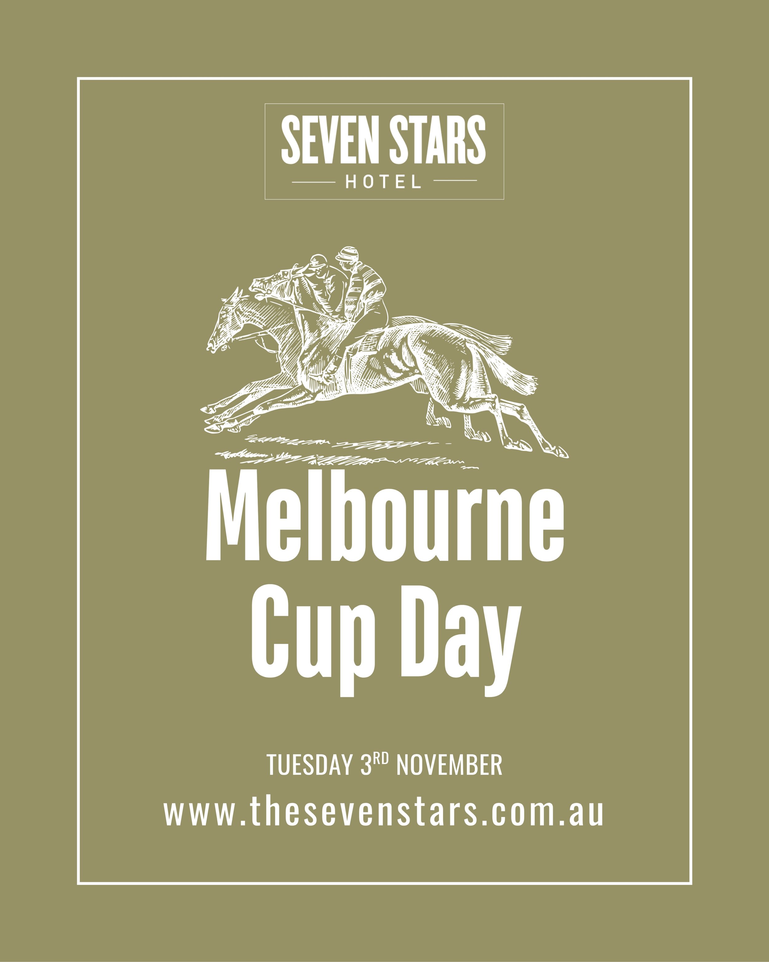 🏇Spring Carnival is here!🏇

Join us at @sevenstarshotel for our Melbourne Cup Luncheon on Tuesday November 3, 2026. Enjoy live race coverage, delicious food, and exciting sweeps! 🕛 12pm-5pm

🍽️ Two-course set menu: $60 per head (desserts availabl