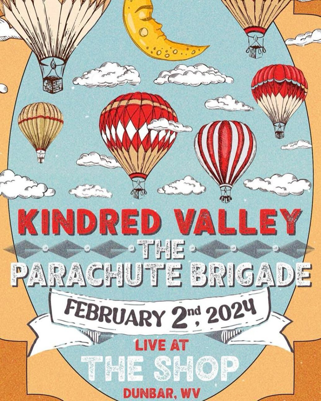 We are very excited to finally be sharing a stage with the wonderful @kindredvalley! 

Next Friday we&rsquo;ll be at @liveattheshopwv in Dunbar. Show starts at 8:00. Tickets are $10 presale, $15 at the door. 

This is a great venue and a show you won