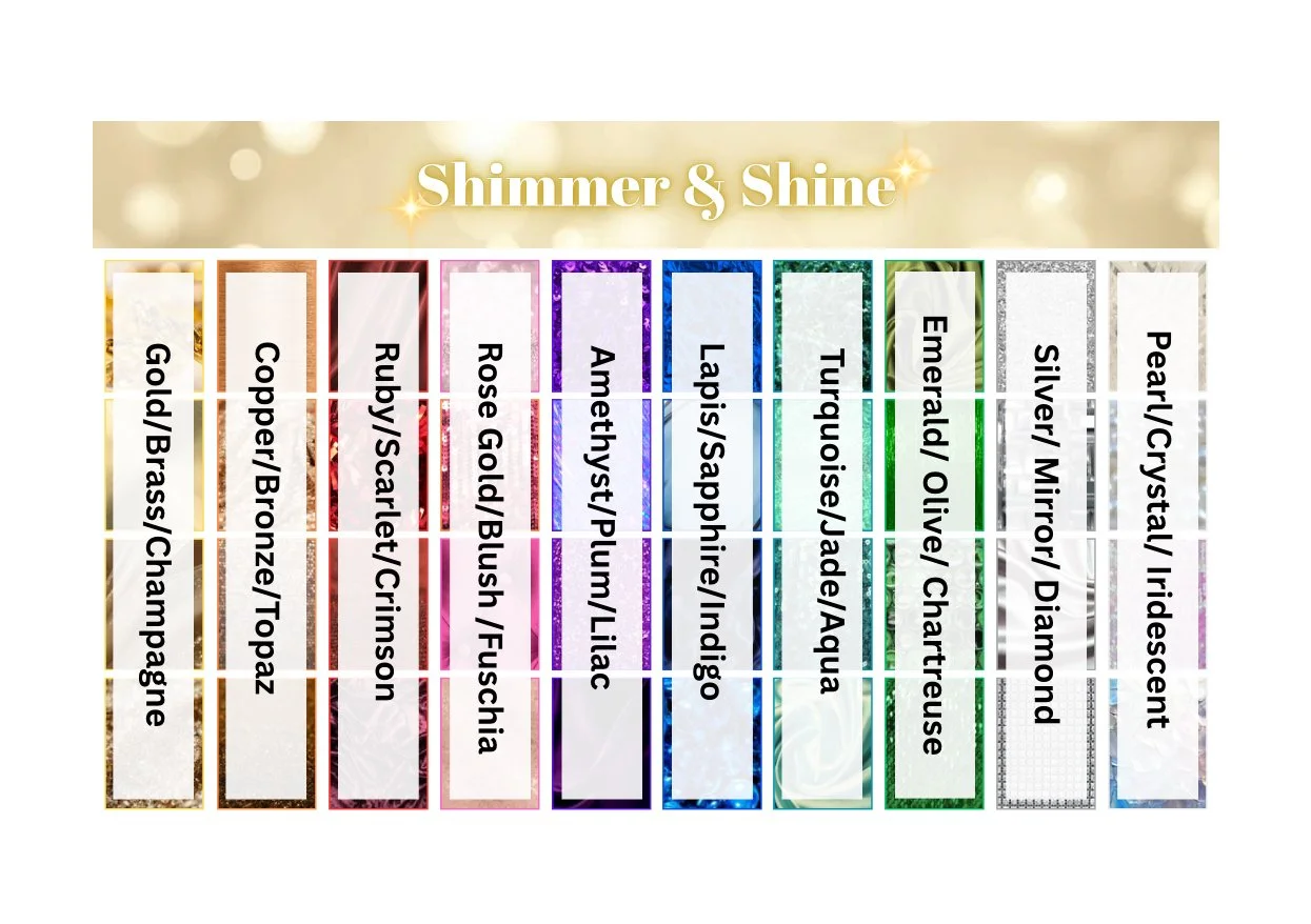 SHIMMER & SHINE  INSPIRATION CHART