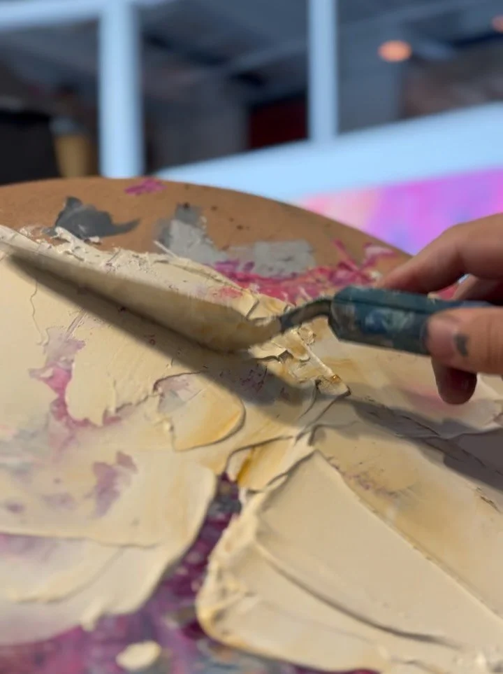 Palette to the wall process. This was such a fantastic project to be part of these guys combined a barn from Kentucky that was moved and rebuilt onsite, on one side and Gothic revival farmhouse on the other and connected the two buildings with a glas