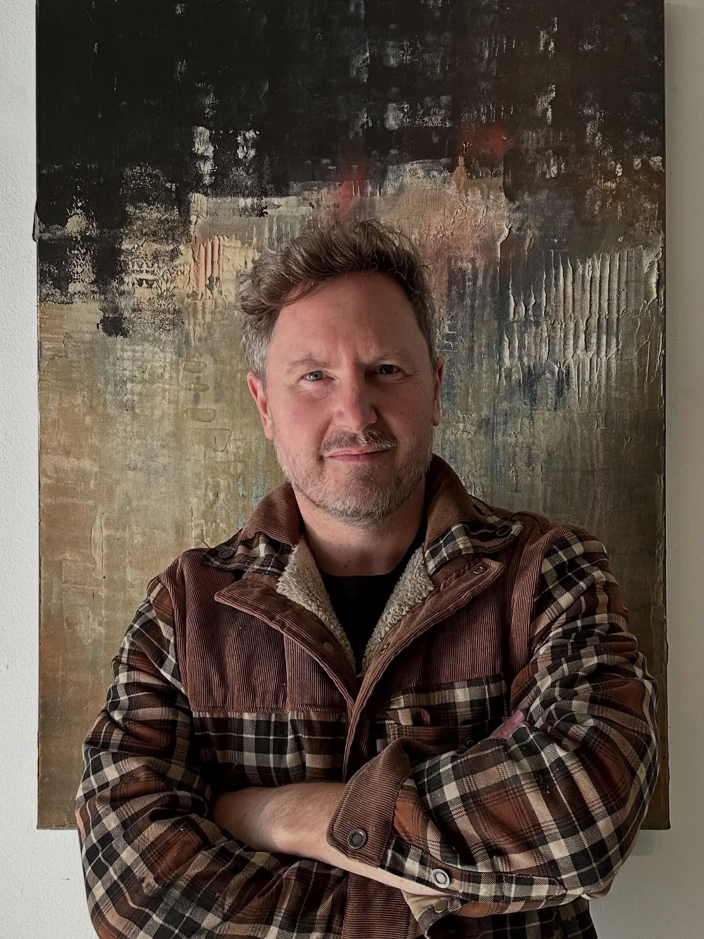 When you catch yourself painting the colors your wearing. #Fall Mood 2 new 40 x 30&rdquo; Available