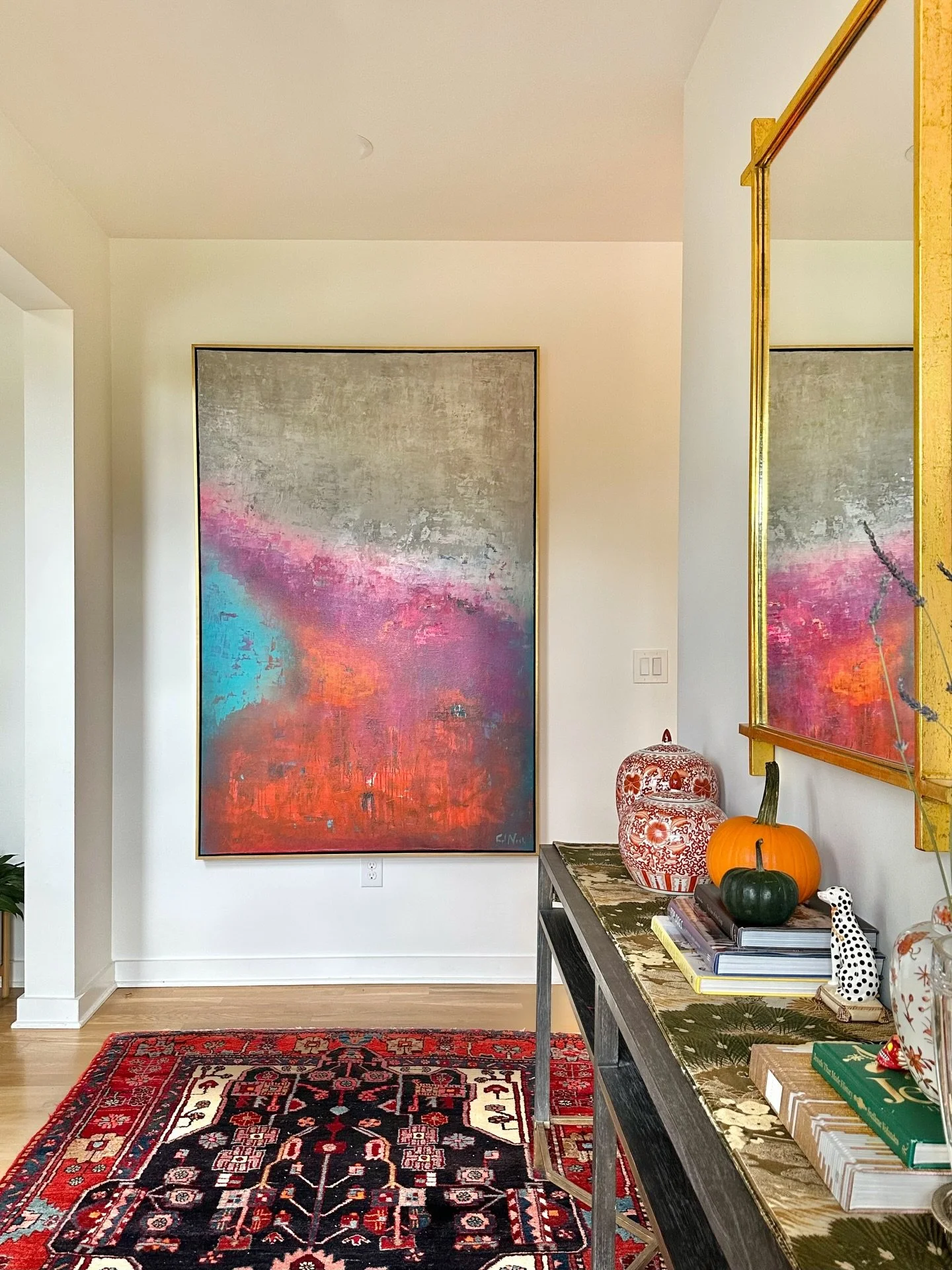 Ready with an expressive greeting.