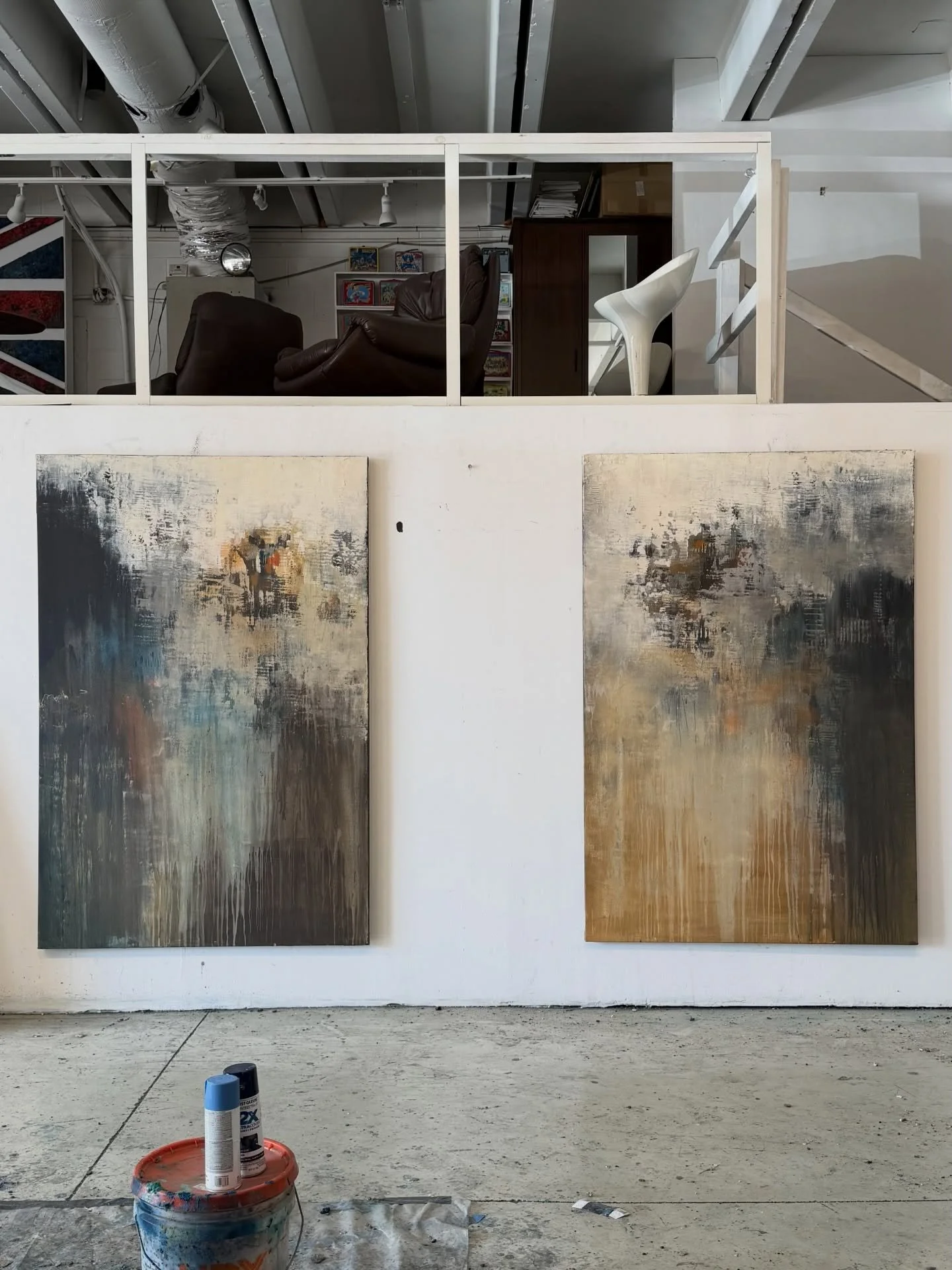 Working on a diptych that are not the same but do speak to each other