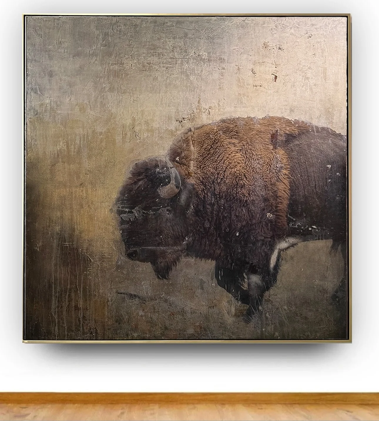 Ready to join the Stampede. Tatonka Trail 60 x 60&rdquo; #bison