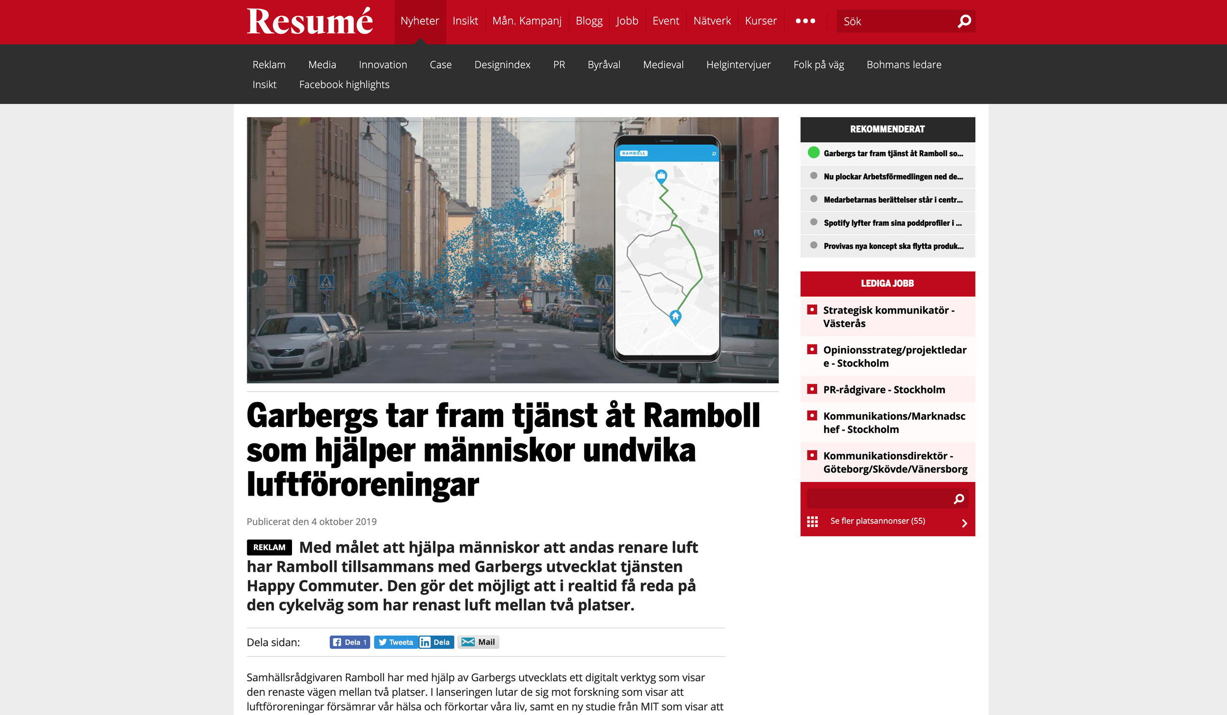 RAMBOLL - Happy Commuter - Resumé