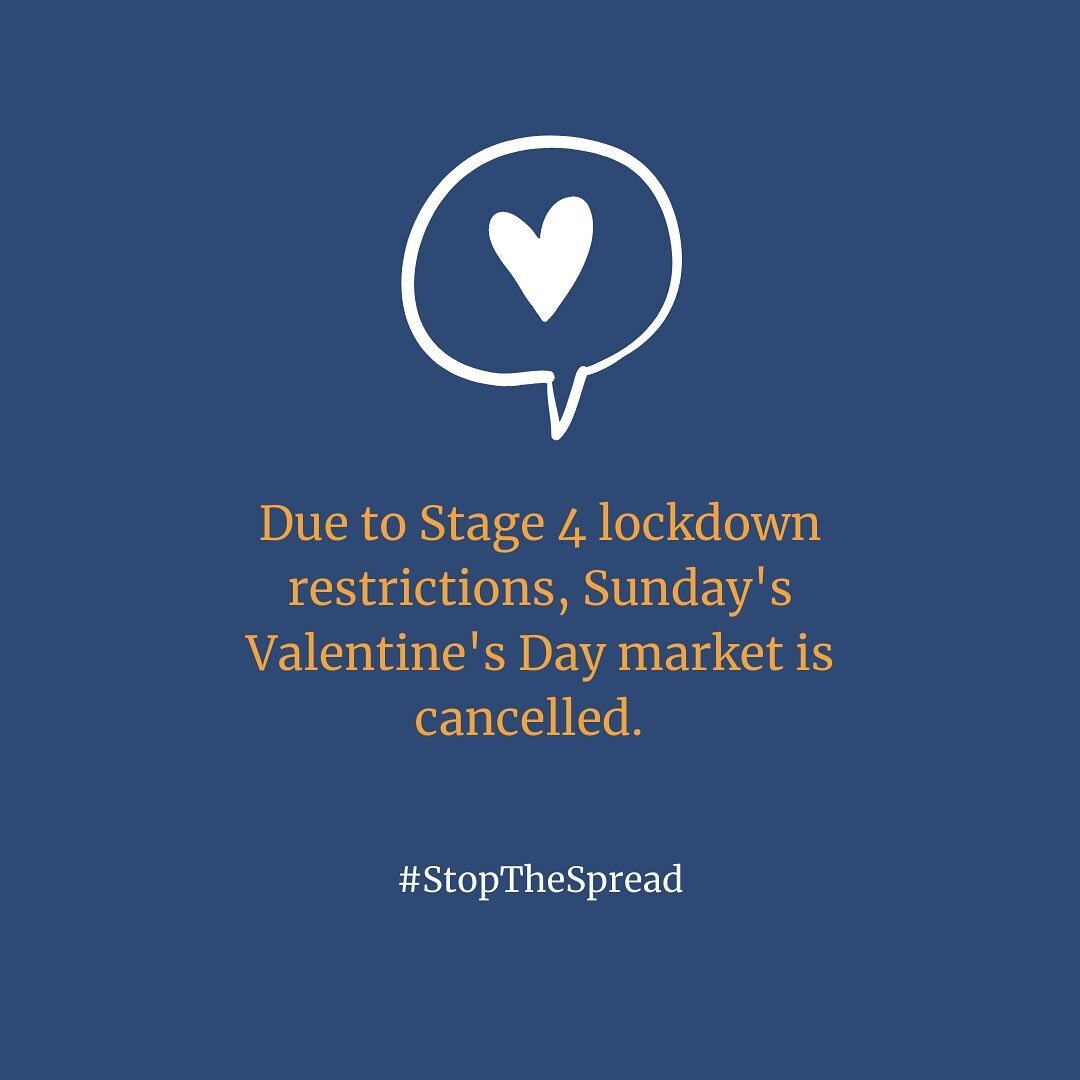 Due to the snap five-day Victorian lockdown, our Valentine's Day market has been cancelled. Stay safe everyone and we hope to be able to see you all in March.
.
.
.
.
.
#mountwaverleyvillagemarket #staysafe #melbourne #mountwaverley #melbournemarkets