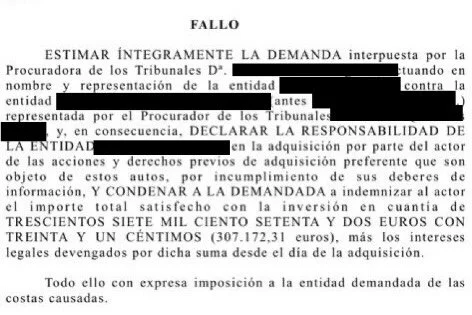 LOS TRIBUNALES AGITAN A LA BANCA.