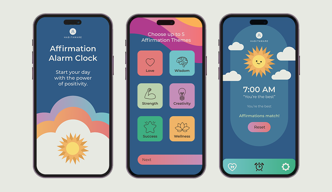 Affirmation Alarm Clock: App Design