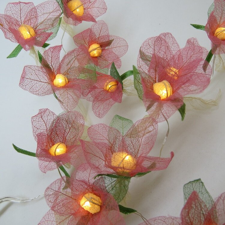 skeleton leaves lighted garland pink close up web.JPG