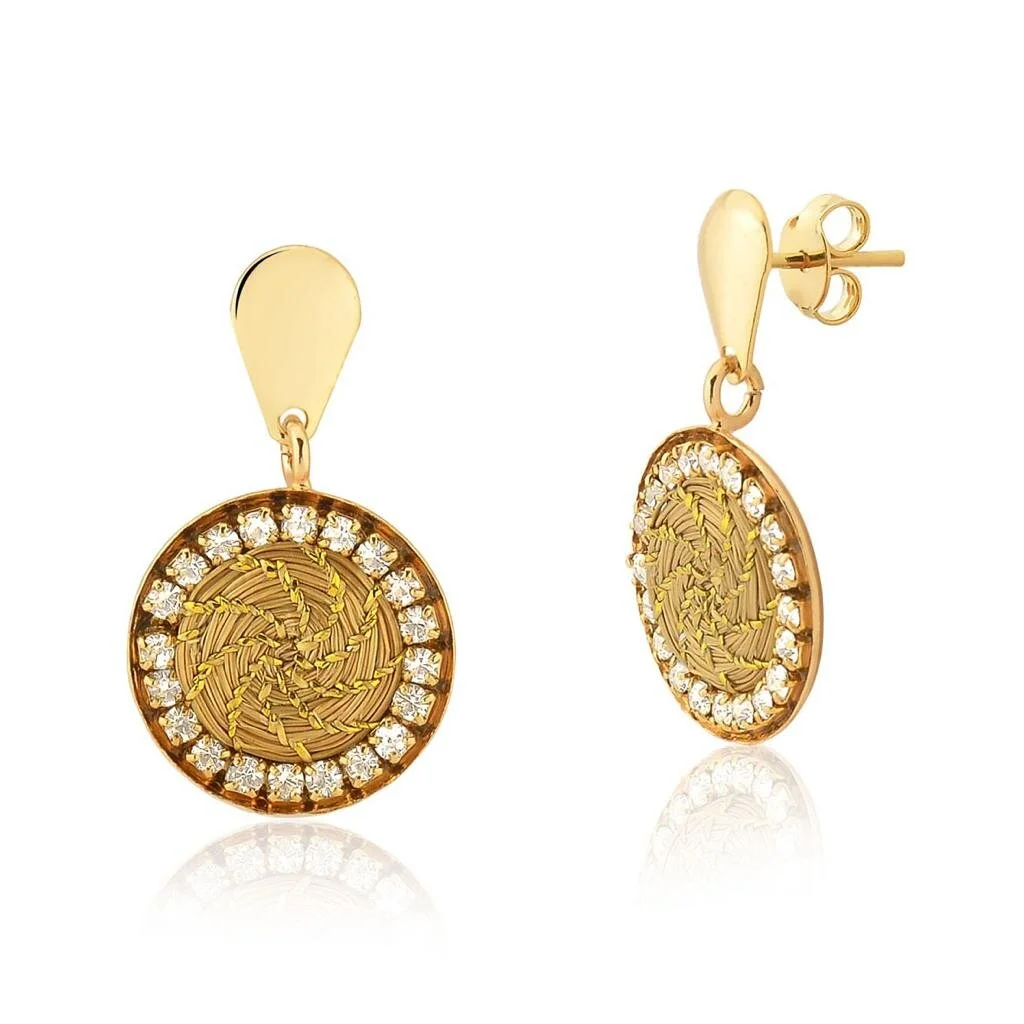 Brazilian Golden Grass Earrings
