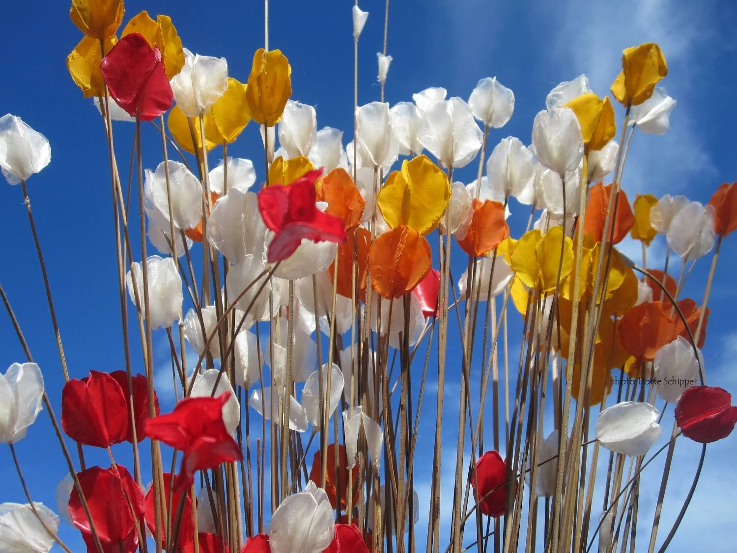 Handmade Fish Scale Flowers  "Primavera"
