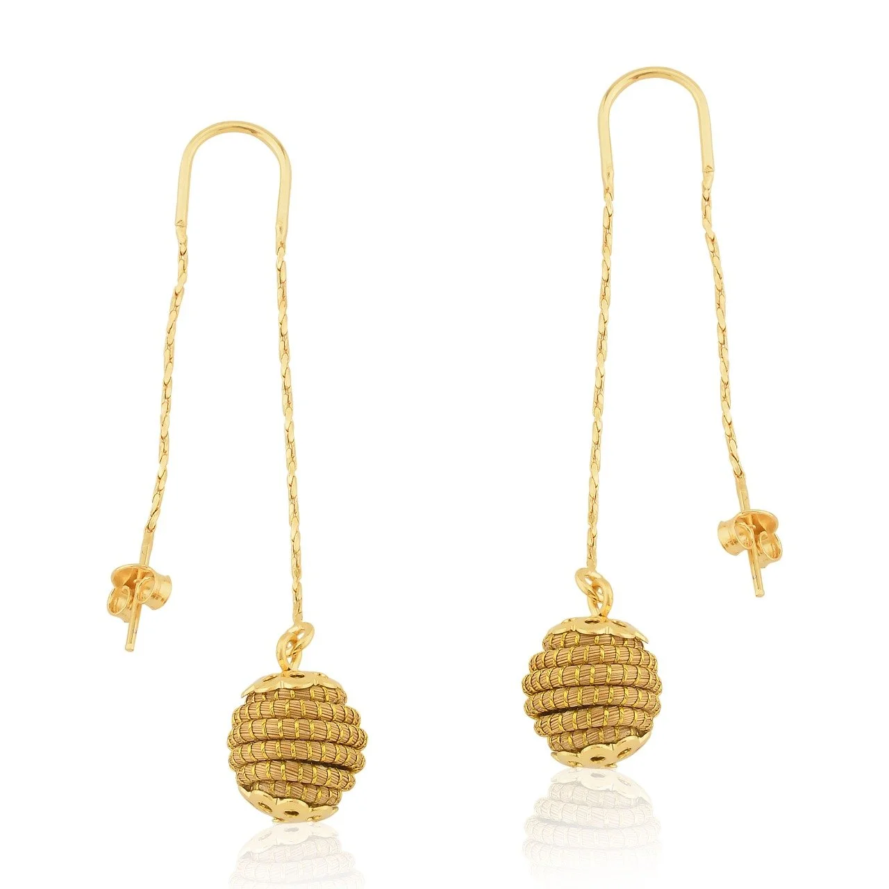 Brazilian Golden Grass Earrings