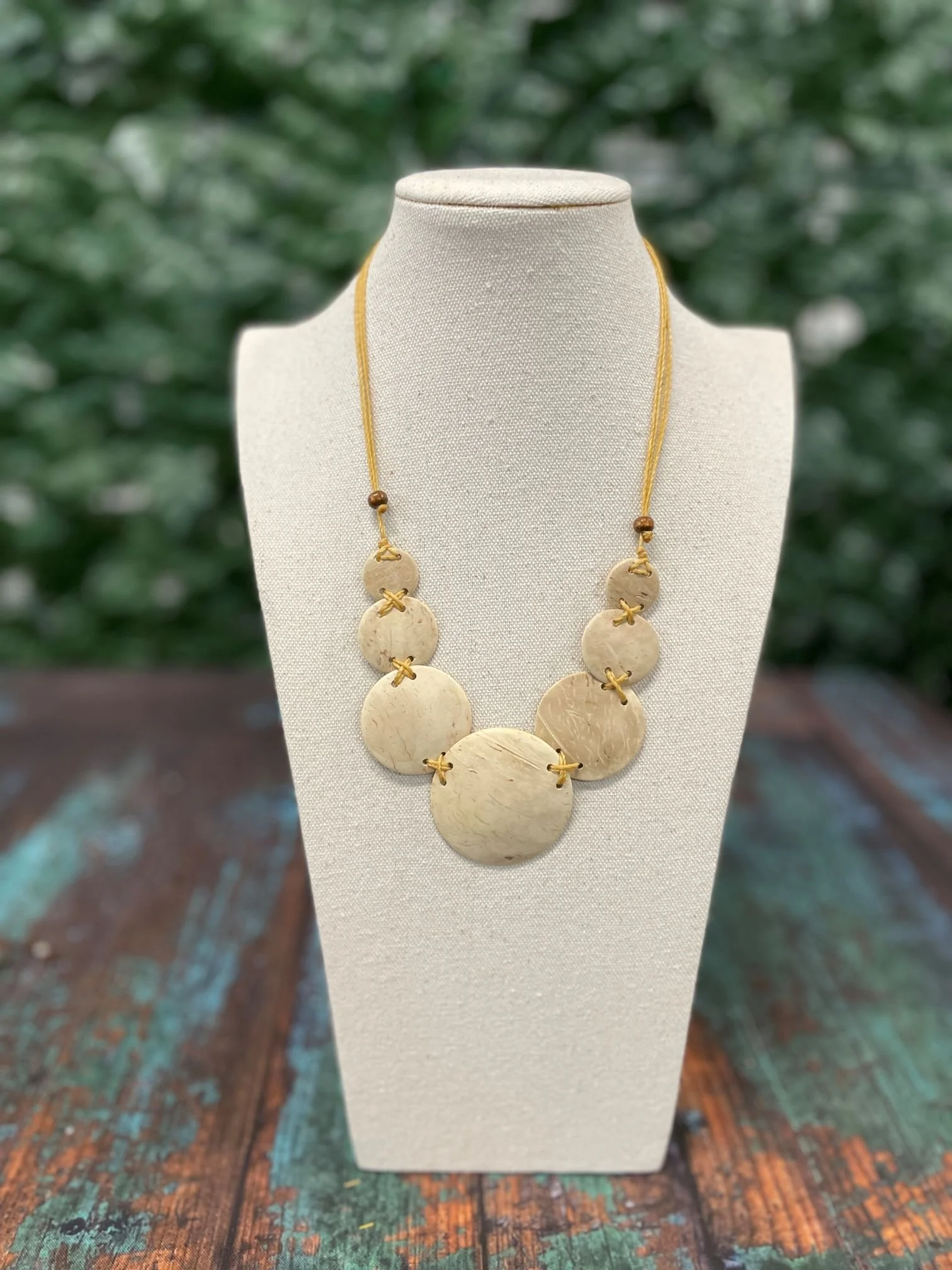 Coconut Circle Necklace