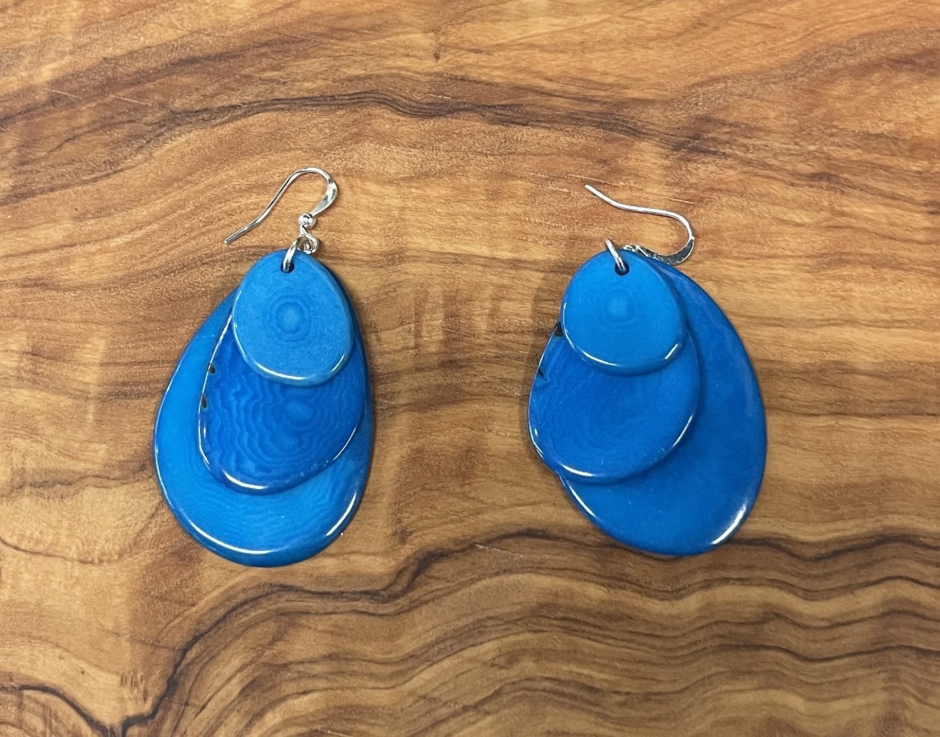 vegetable ivory 3slice earrings turq.JPG