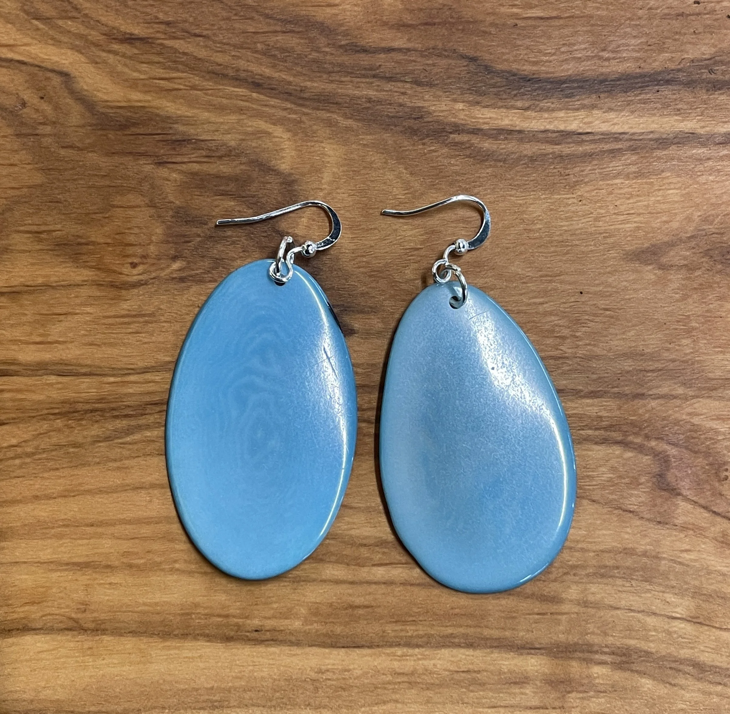 Vegetable Ivory Slice Earrings