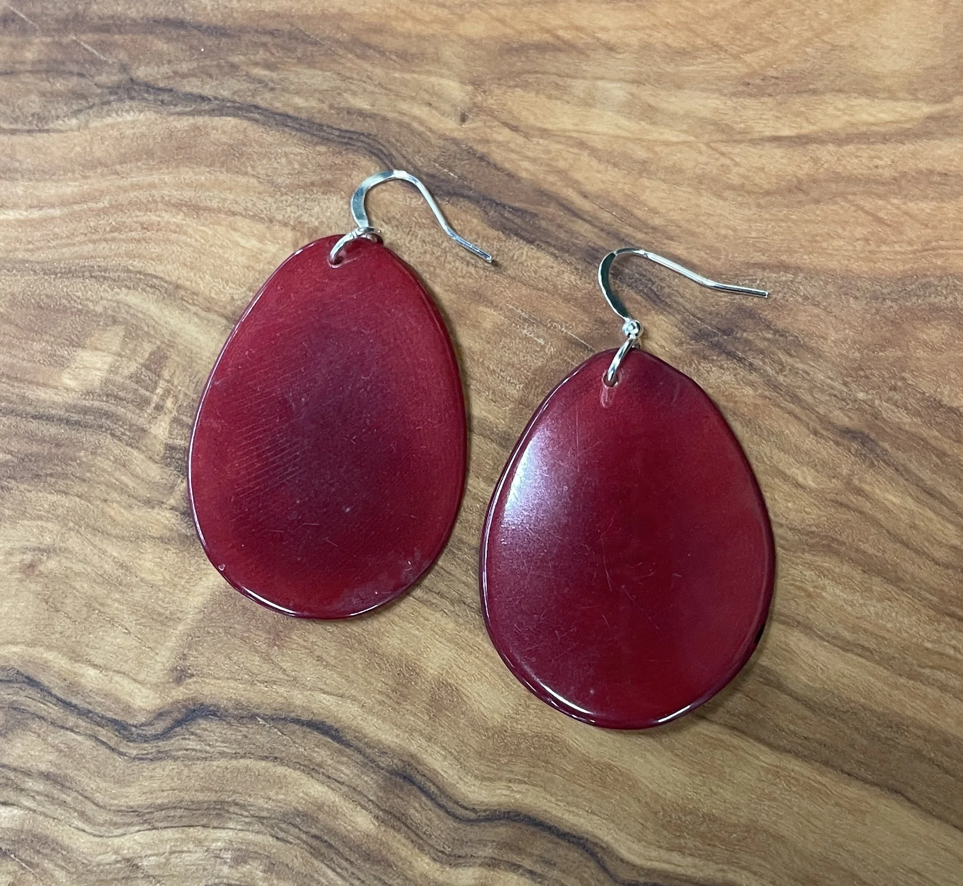 vegetable ivory 1 slice earrings prune.JPG