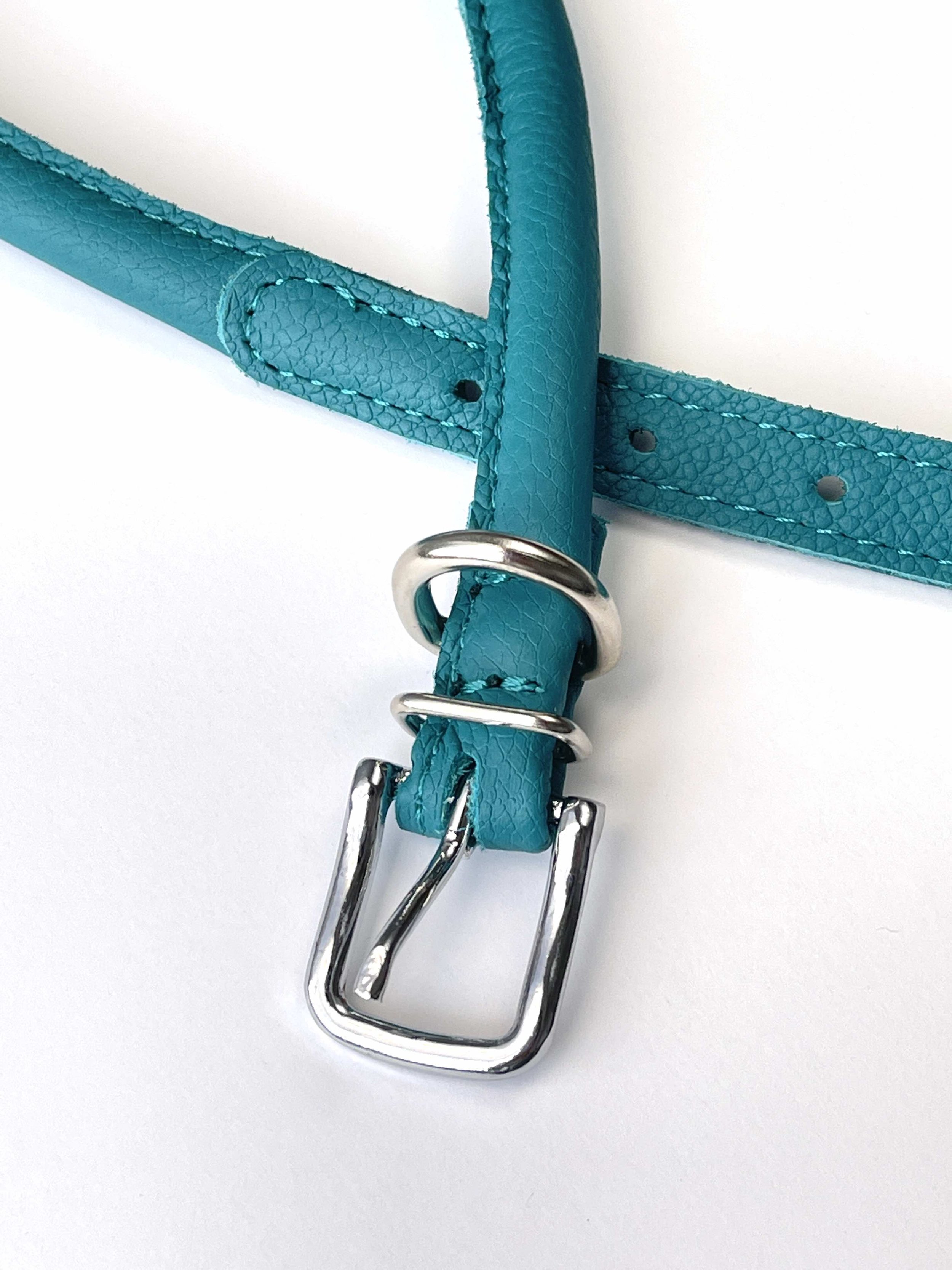 Martingale Dog Collar | Purple Natural Leather — CALIDOG