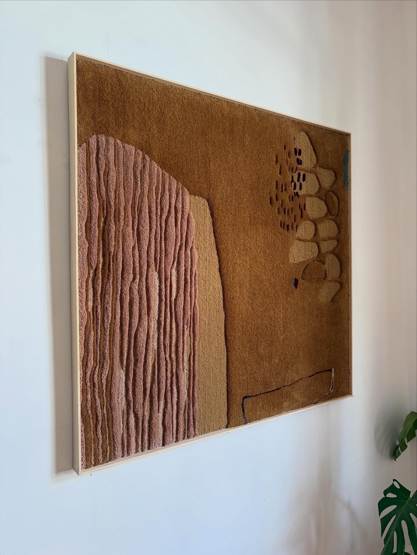 Introducing HONEYED LIGHT 

This piece is inspired by the quiet, promising magic of the first light of the day 🌅 

1150mm x 1200mm
Rug tufted NZ wool with an oak tray frame
SOLD