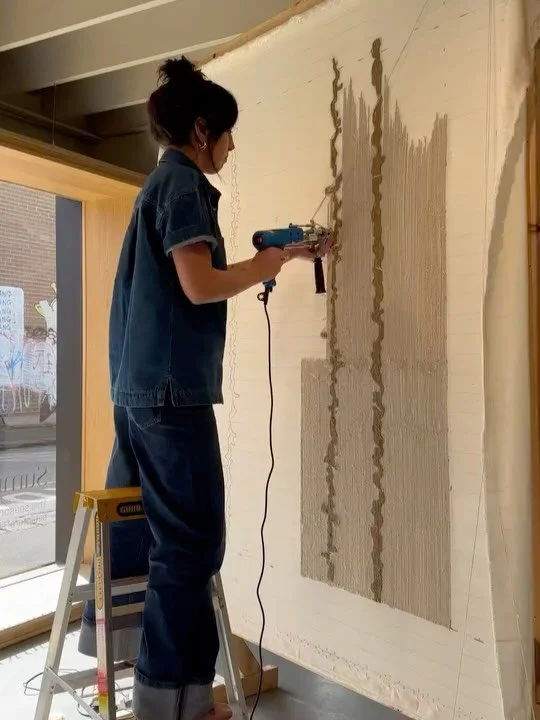 I had suuuuuch a great time travelling to Melbourne with @bayaliving to share a rug tufting demonstration of their Tukituki river design. It was an amazing opportunity to connect with other designers and show the process behind the work I love! 

Tha