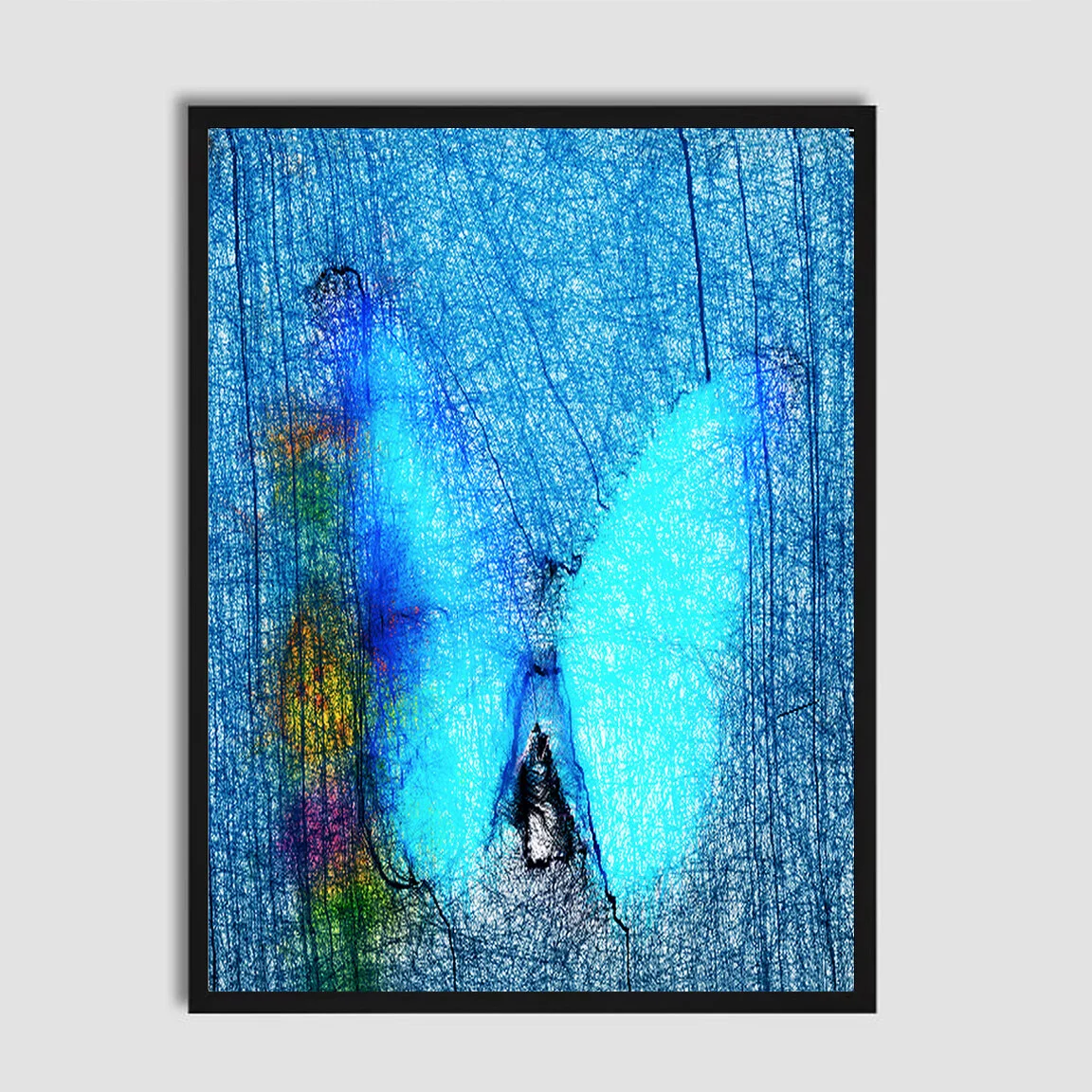 Big Blue Butterflyframed.jpg