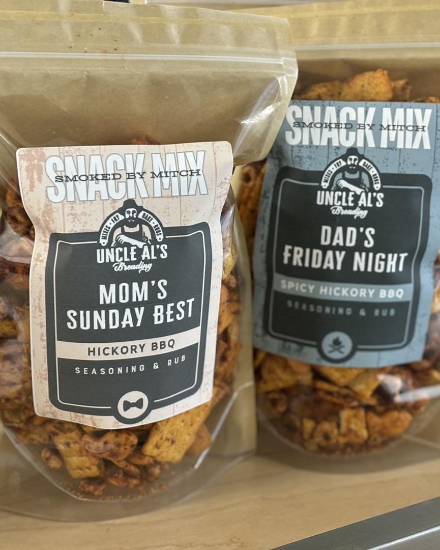 Locals!!

A very limited amount of Mitch&rsquo;s Snack Mix is available for a $10 donation at rachelstasteofindiana. 

Mom&rsquo;s Sunday Best-Original
Dad&rsquo;s Friday Night-Spicy 

Your donation helps support some of the Oak Hill boys basketball 