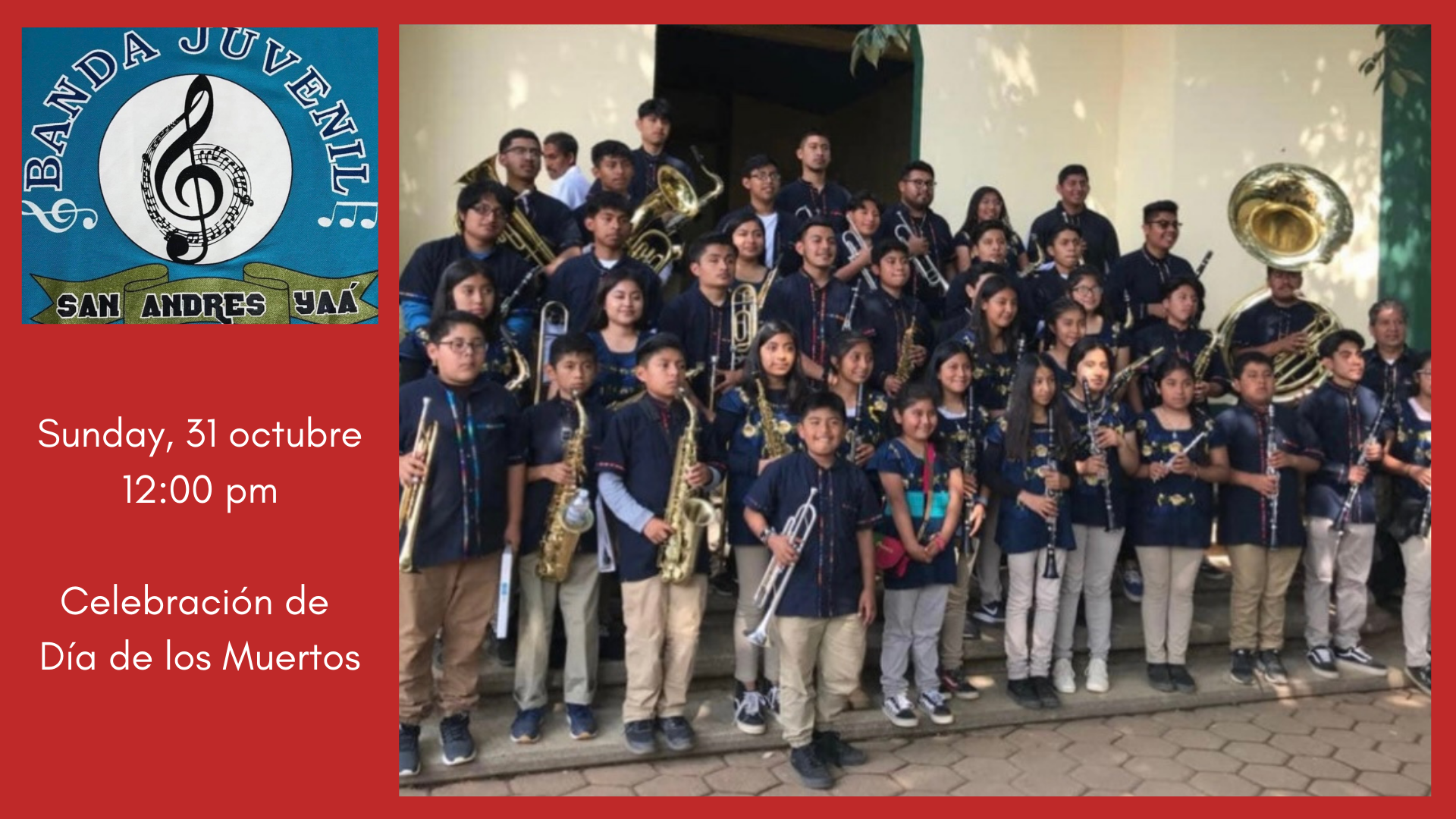 Banda Oaxaqueña Visita a San Esteban - 31 octubre @ 12:00 pm